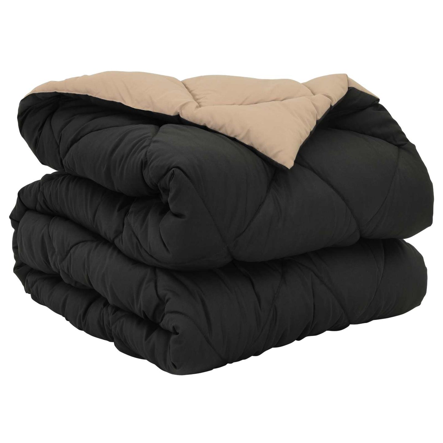Vol jaar dekbed Zwart en Taupe 140 x 200 cm Microfiber is nu te koop bij PeponiXL, paradijselijk wonen!