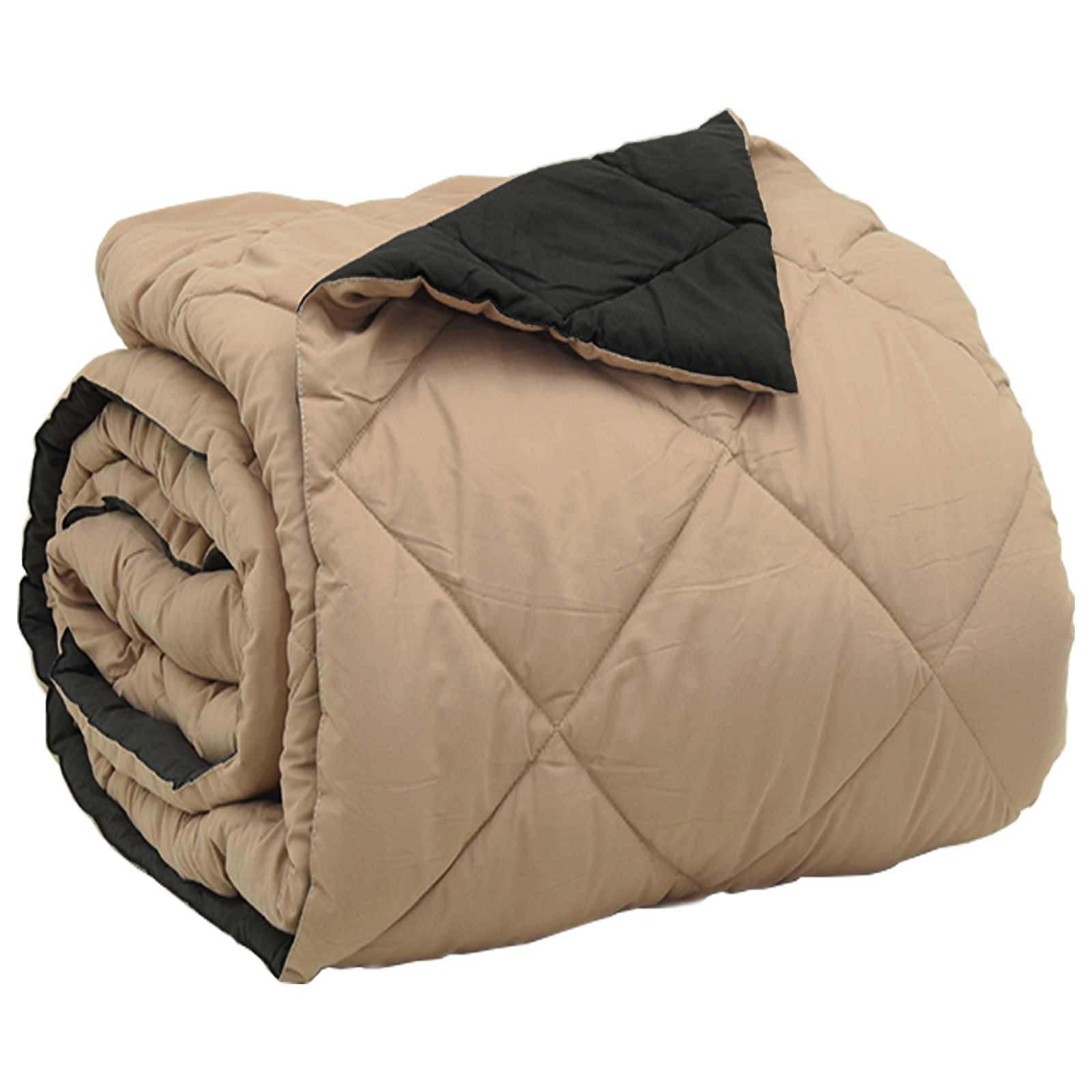 Vol jaar dekbed Zwart en Taupe 200 x 220 cm Microfiber is nu te koop bij PeponiXL, paradijselijk wonen!