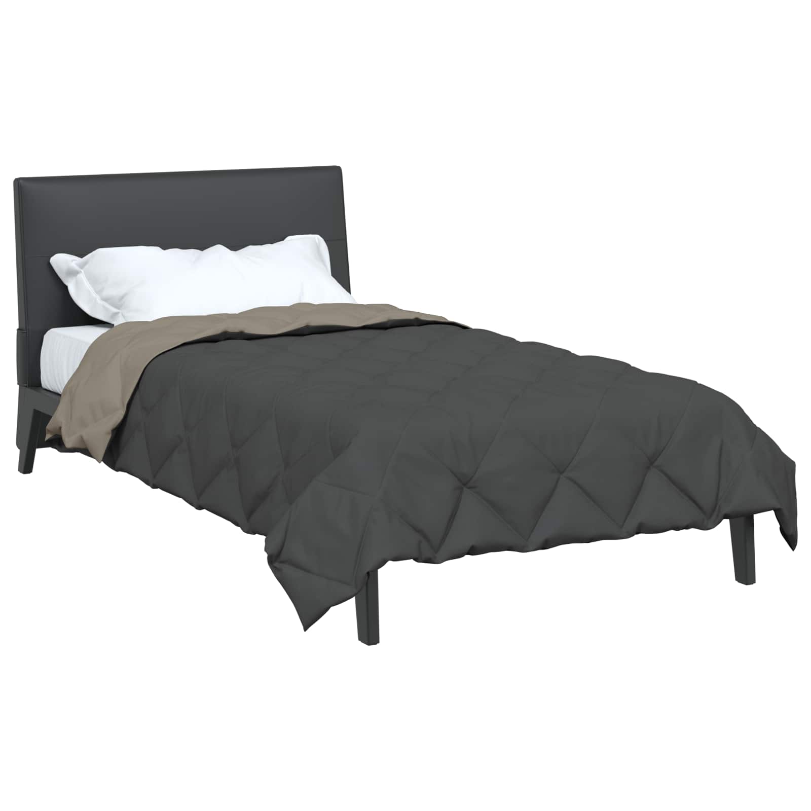 Vol jaar dekbed Lichtgrijs en Antraciet 155 x 220 cm Microfiber is nu te koop bij PeponiXL, paradijselijk wonen!