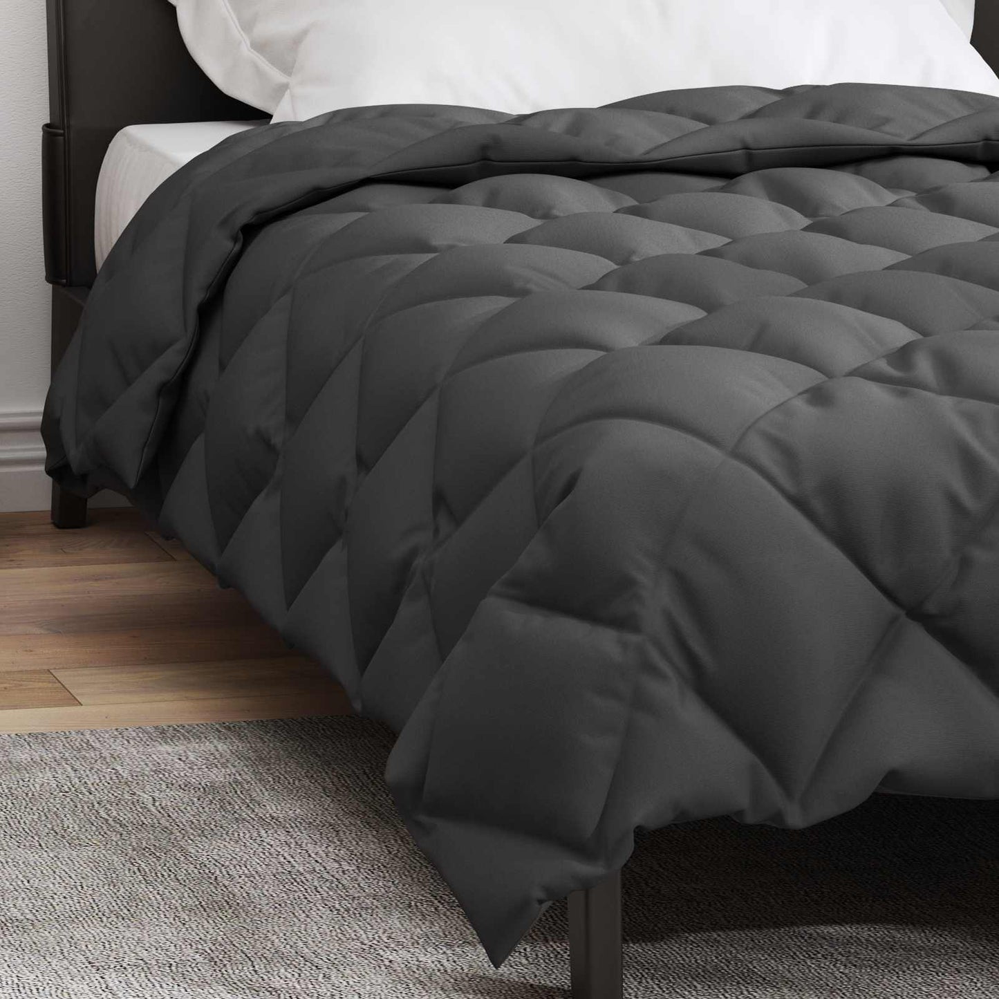 Winter Dekbed Antraciet 140 x 220 cm Microfiber is nu te koop bij PeponiXL, paradijselijk wonen!