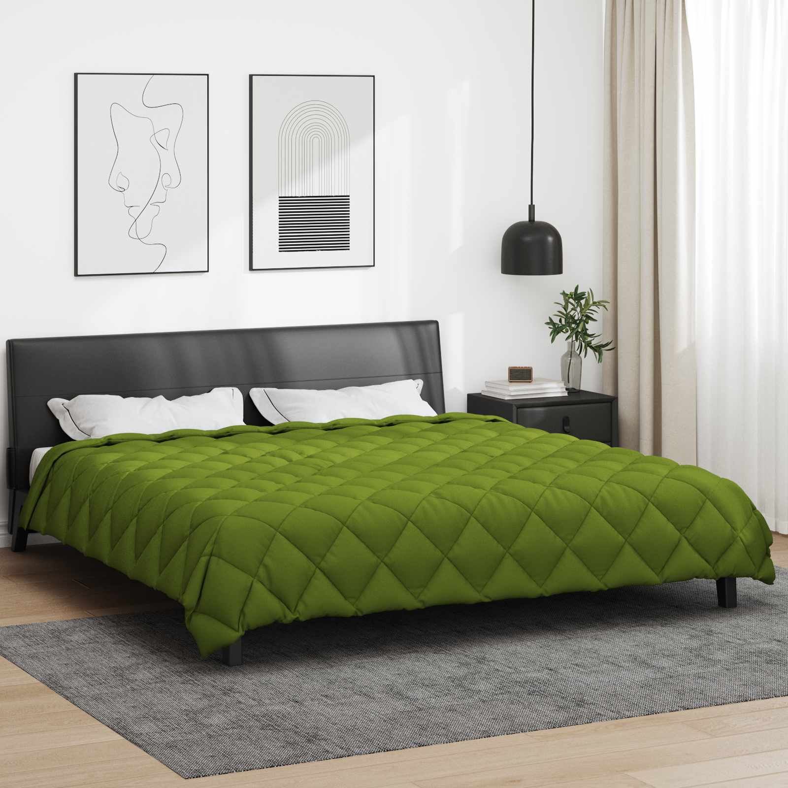 Winter Dekbed Groen 200 x 200 cm Microfiber is nu te koop bij PeponiXL, paradijselijk wonen!