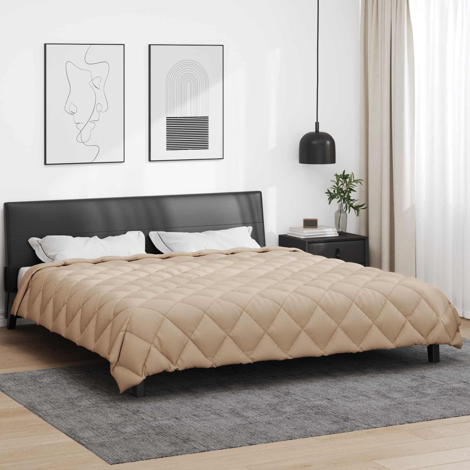 Winter Dekbed Taupe 200 x 240 cm Microfiber is nu te koop bij PeponiXL, paradijselijk wonen!