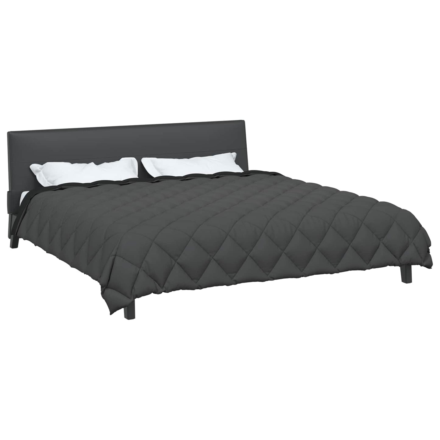 Winter Dekbed Zwart en Anthraciet 200 x 200 cm Microfiber is nu te koop bij PeponiXL, paradijselijk wonen!