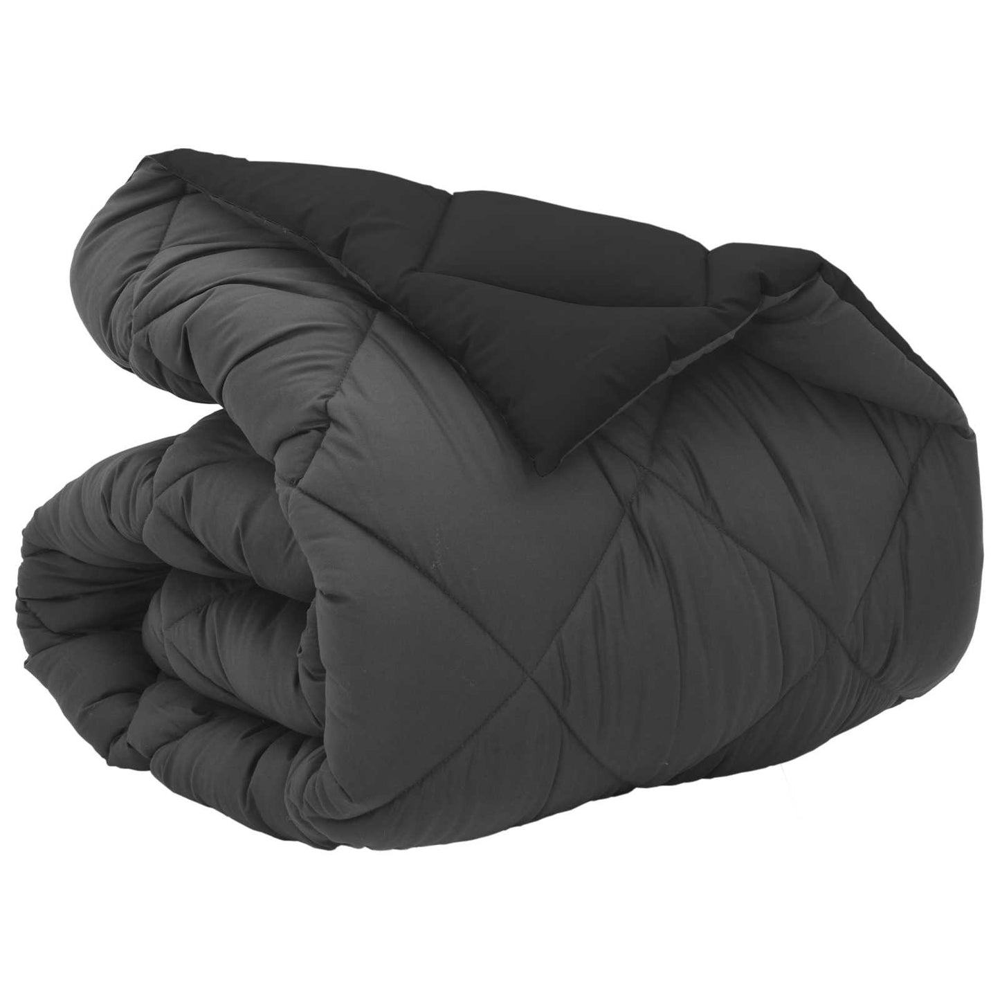 Winter Dekbed Zwart en Anthraciet 140 x 220 cm Microfiber is nu te koop bij PeponiXL, paradijselijk wonen!
