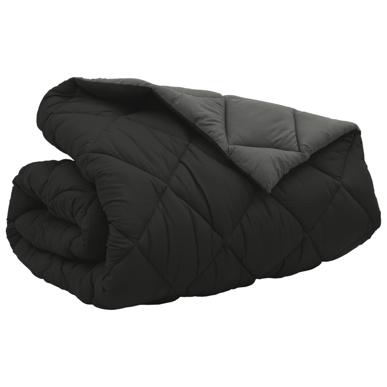 Winter Dekbed Zwart en Anthraciet 200 x 220 cm Microfiber is nu te koop bij PeponiXL, paradijselijk wonen!