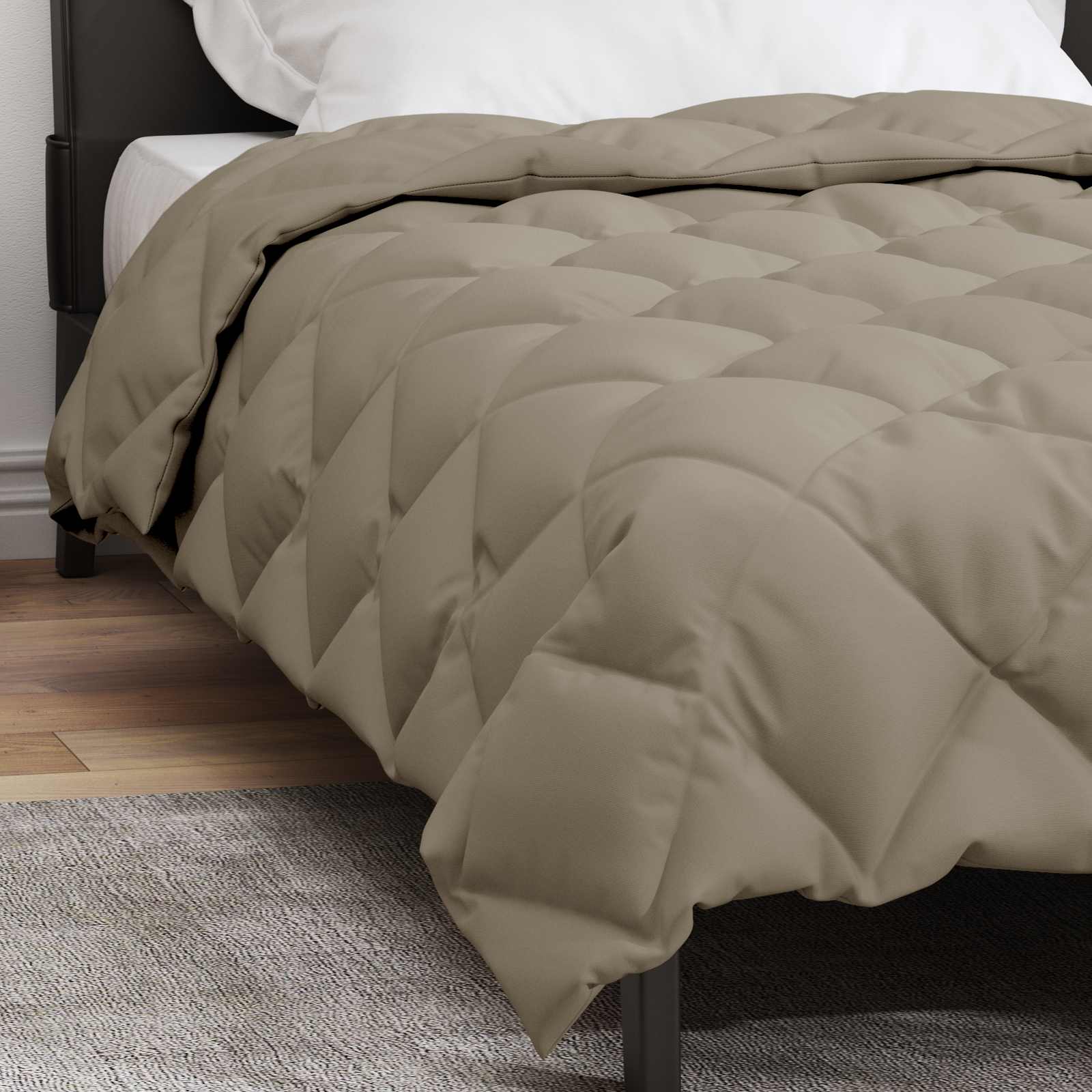 Winter Dekbed Lichtgrijs 155 x 220 cm Microfiber is nu te koop bij PeponiXL, paradijselijk wonen!