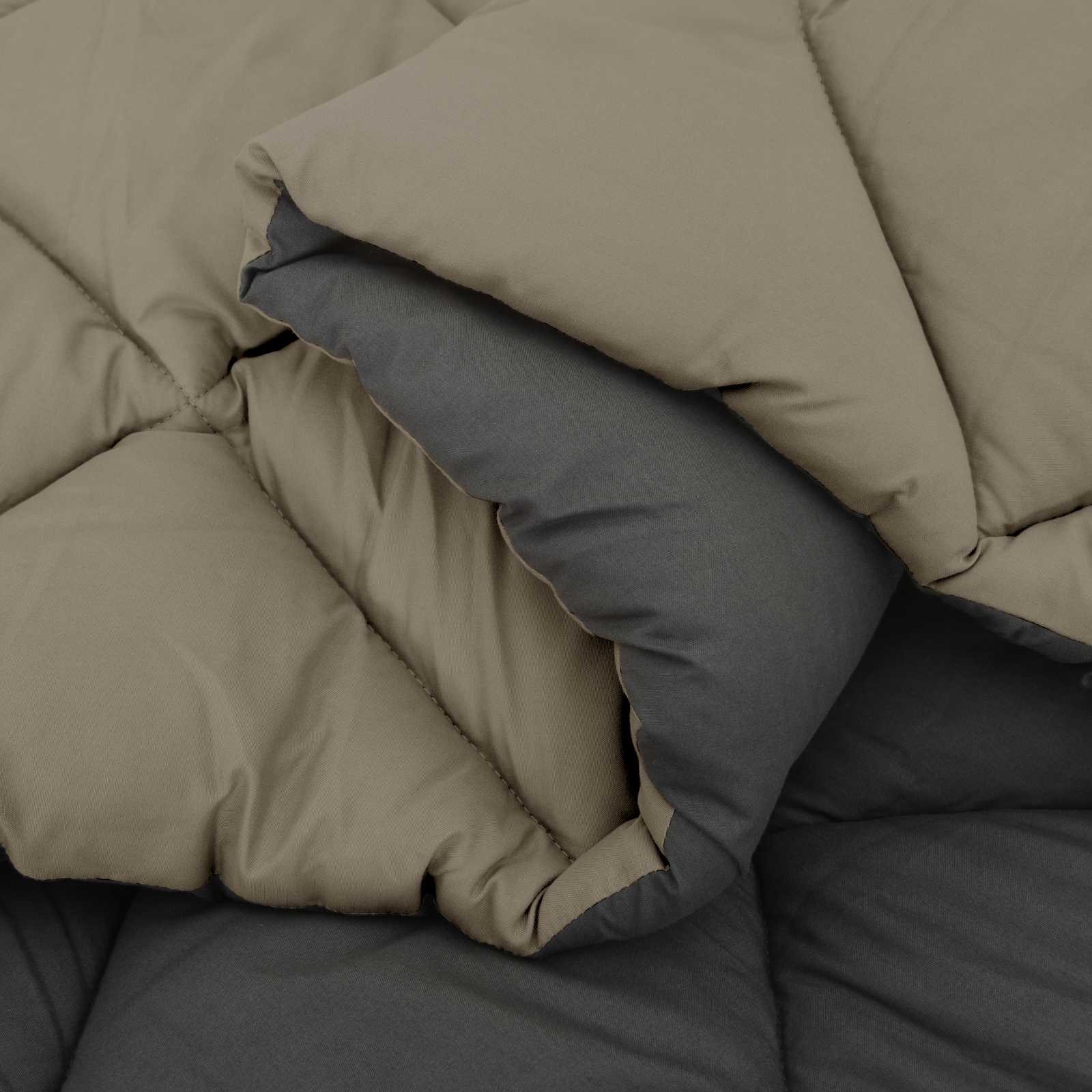 Winter Dekbed Lichtgrijs en Antraciet 135 x 220 cm Microfiber is nu te koop bij PeponiXL, paradijselijk wonen!