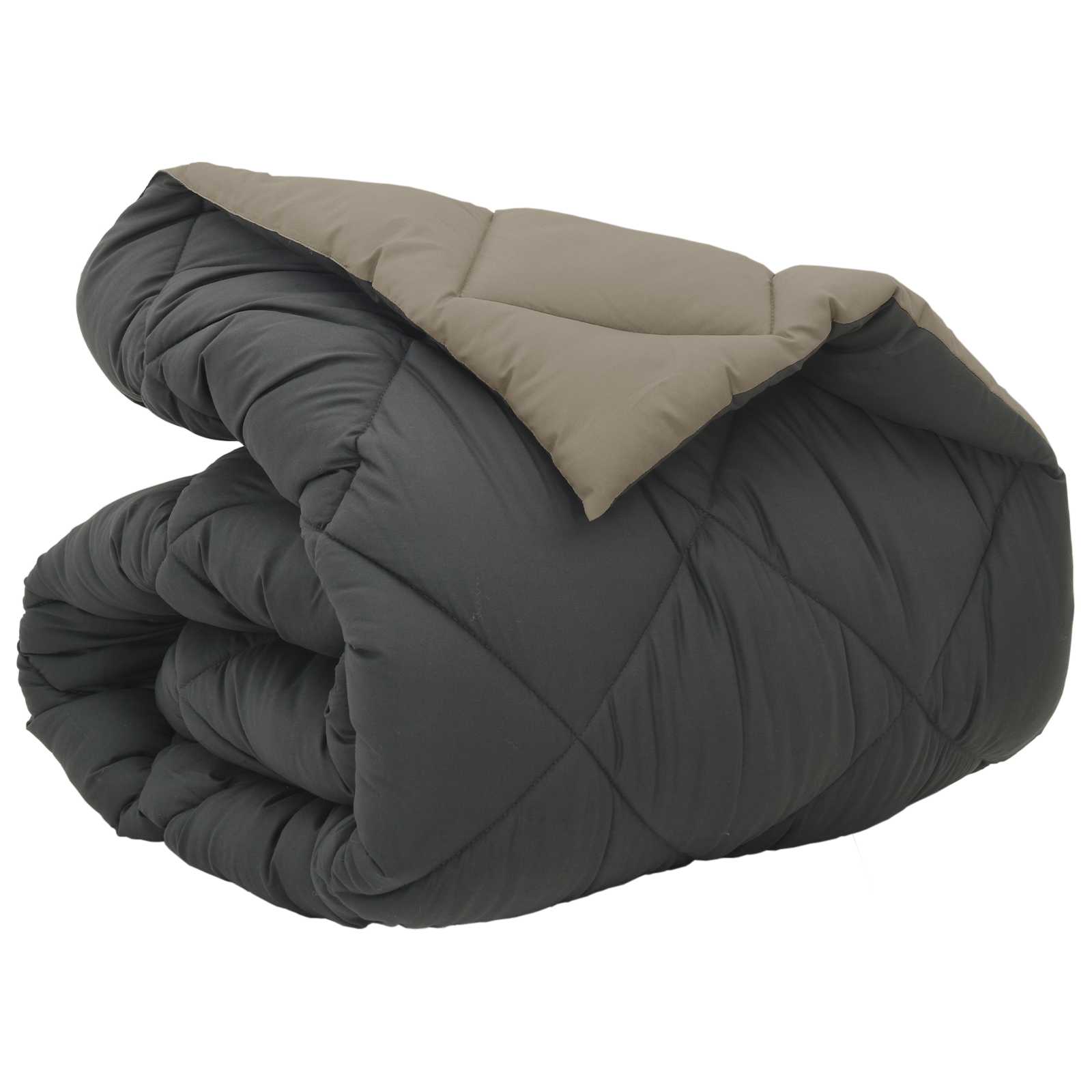 Winter Dekbed Lichtgrijs en Antraciet 135 x 220 cm Microfiber is nu te koop bij PeponiXL, paradijselijk wonen!