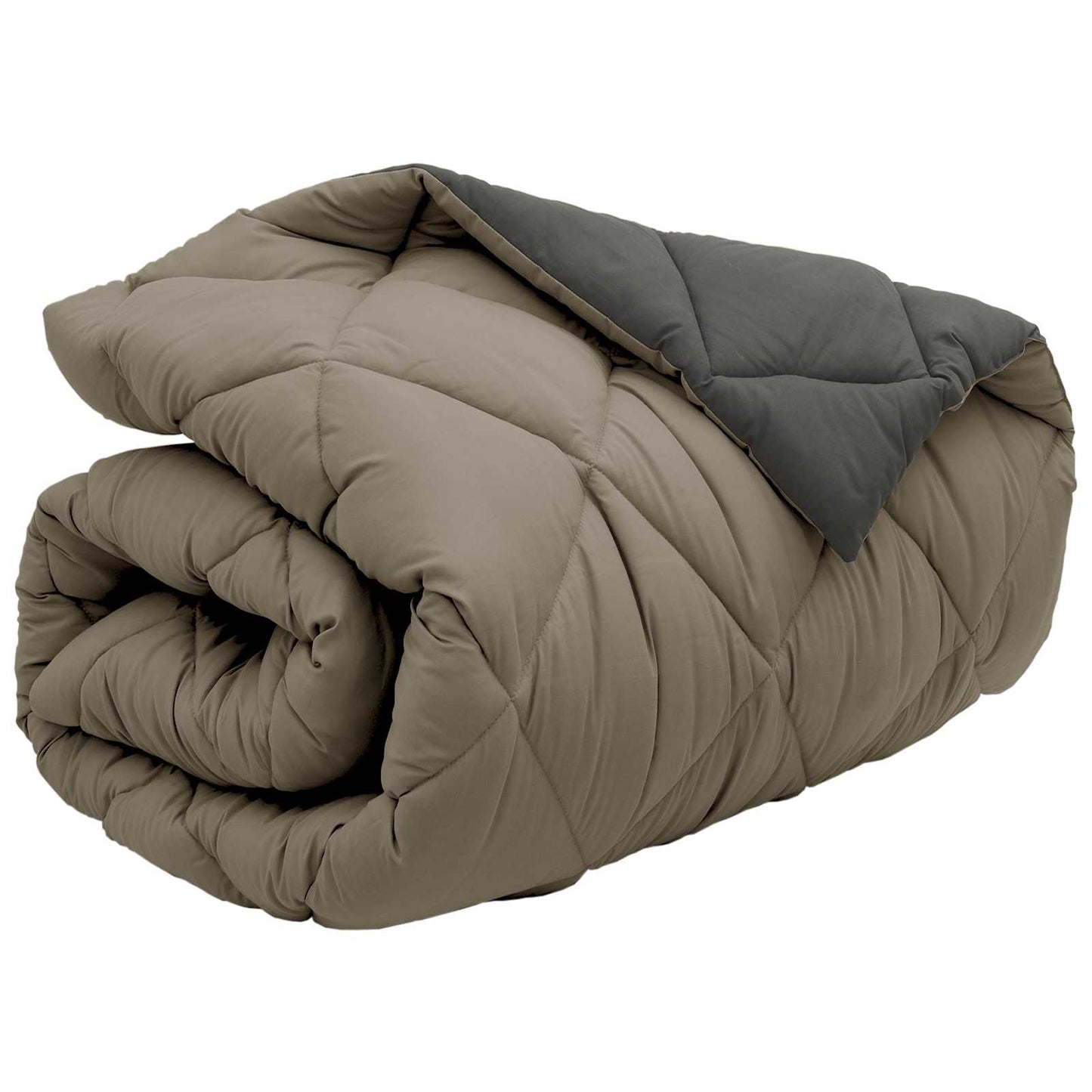 Winter Dekbed Lichtgrijs en Antraciet 135 x 220 cm Microfiber is nu te koop bij PeponiXL, paradijselijk wonen!
