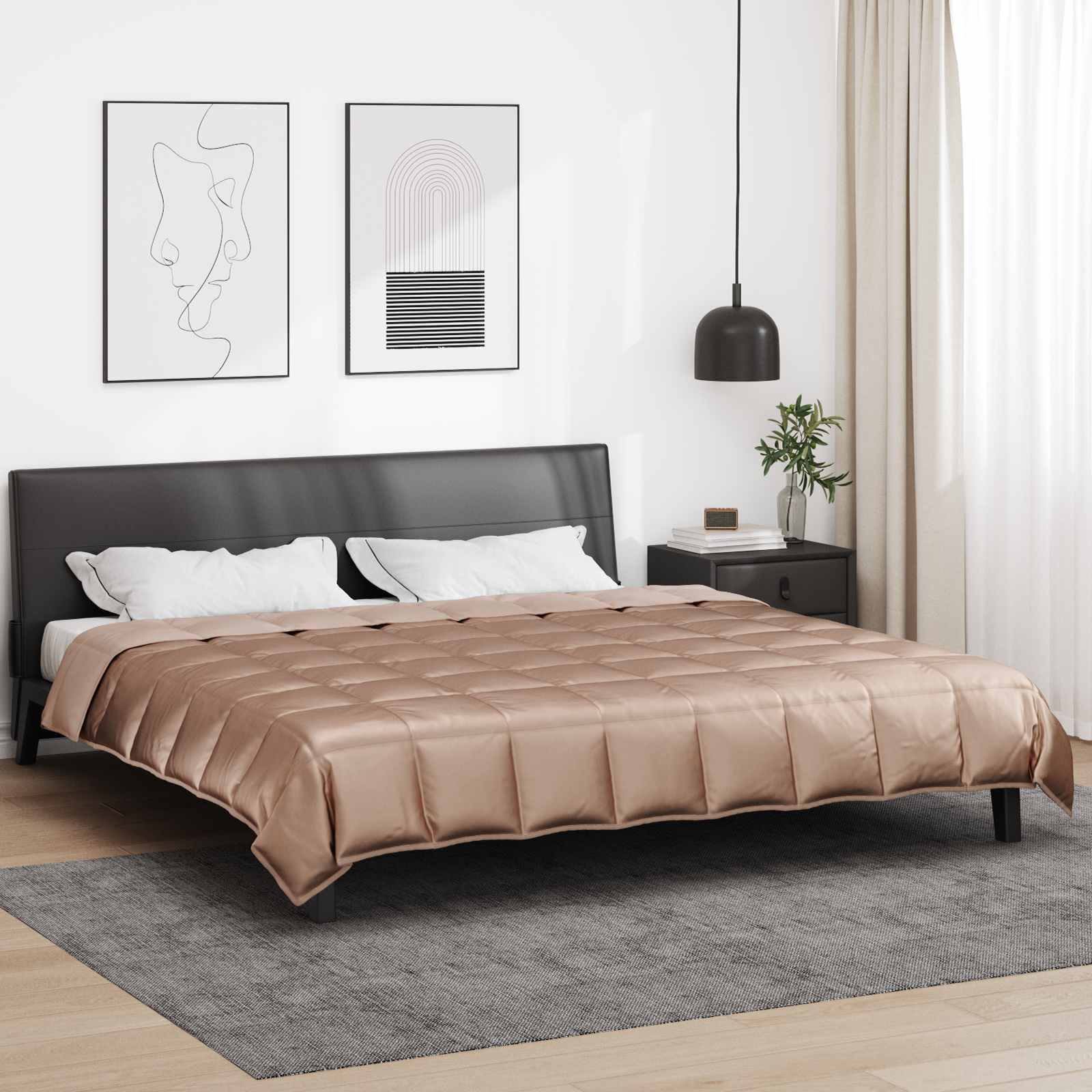 Zomer Dekbed Goud 220 x 260 cm Satijn en Microfiber is nu te koop bij PeponiXL, paradijselijk wonen!