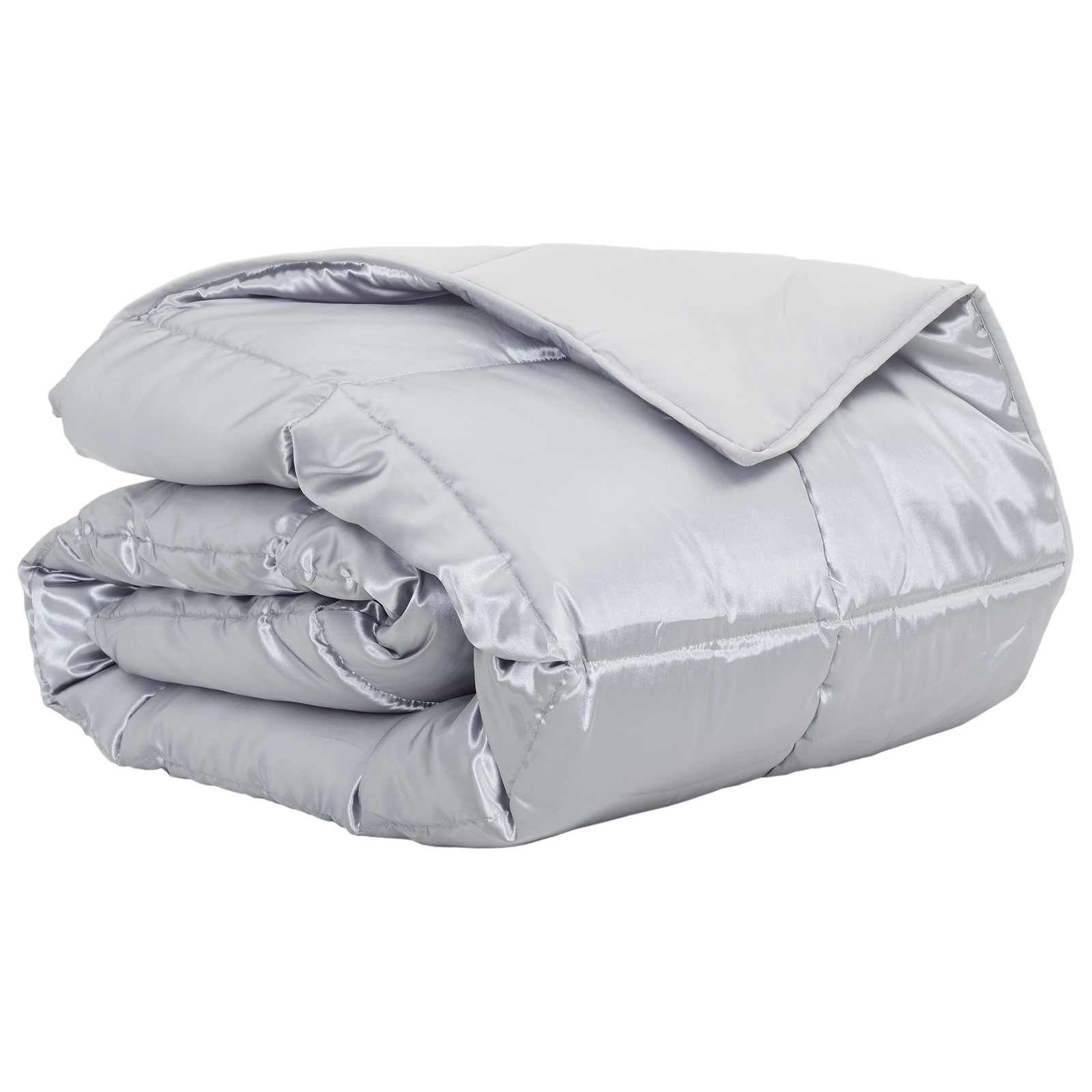 Zomer Dekbed Zilver 135 x 200 cm Satijn en Microfiber is nu te koop bij PeponiXL, paradijselijk wonen!