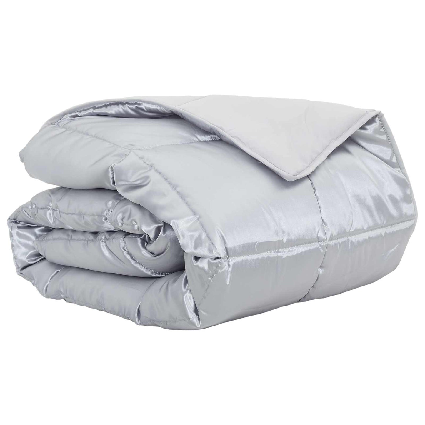 Zomer Dekbed Zilver 140 x 220 cm Satijn en Microfiber is nu te koop bij PeponiXL, paradijselijk wonen!