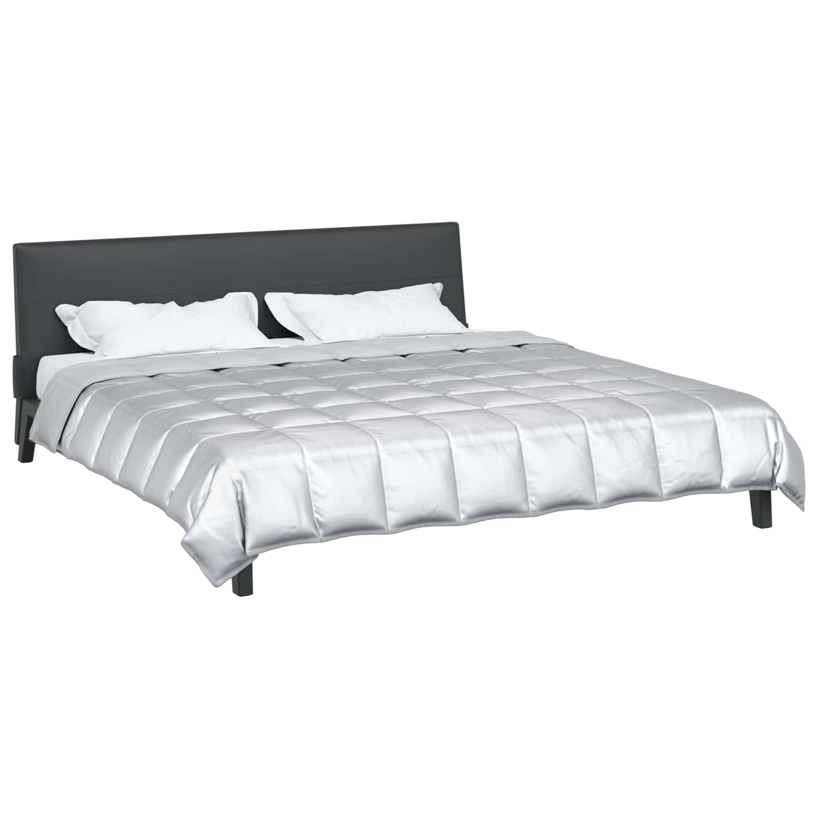 Zomer Dekbed Zilver 240 x 260 cm Satijn en Microfiber is nu te koop bij PeponiXL, paradijselijk wonen!