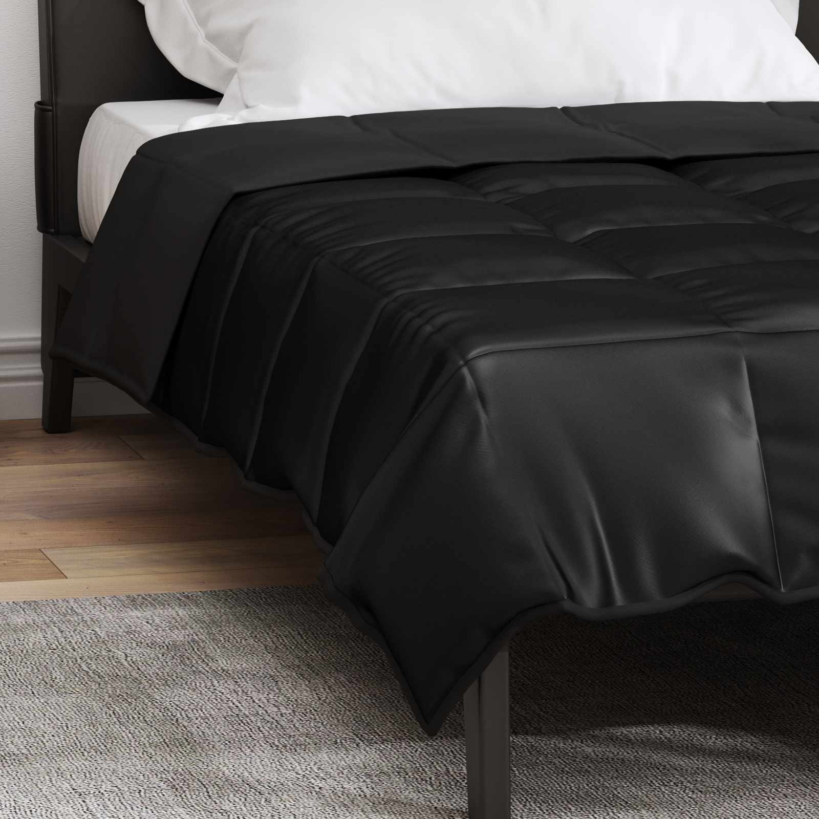 Vol jaar dekbed Zwart 135 x 200 cm Satijn en Microfiber is nu te koop bij PeponiXL, paradijselijk wonen!