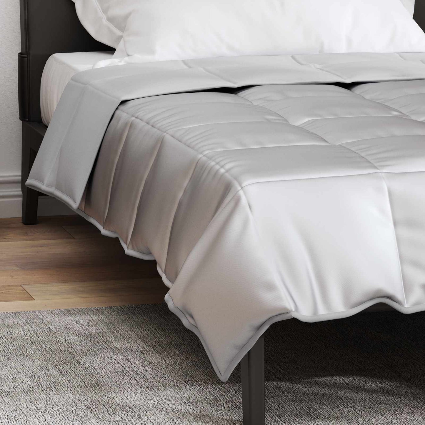 Vol jaar dekbed Zilver 135 x 220 cm Satijn en Microfiber is nu te koop bij PeponiXL, paradijselijk wonen!
