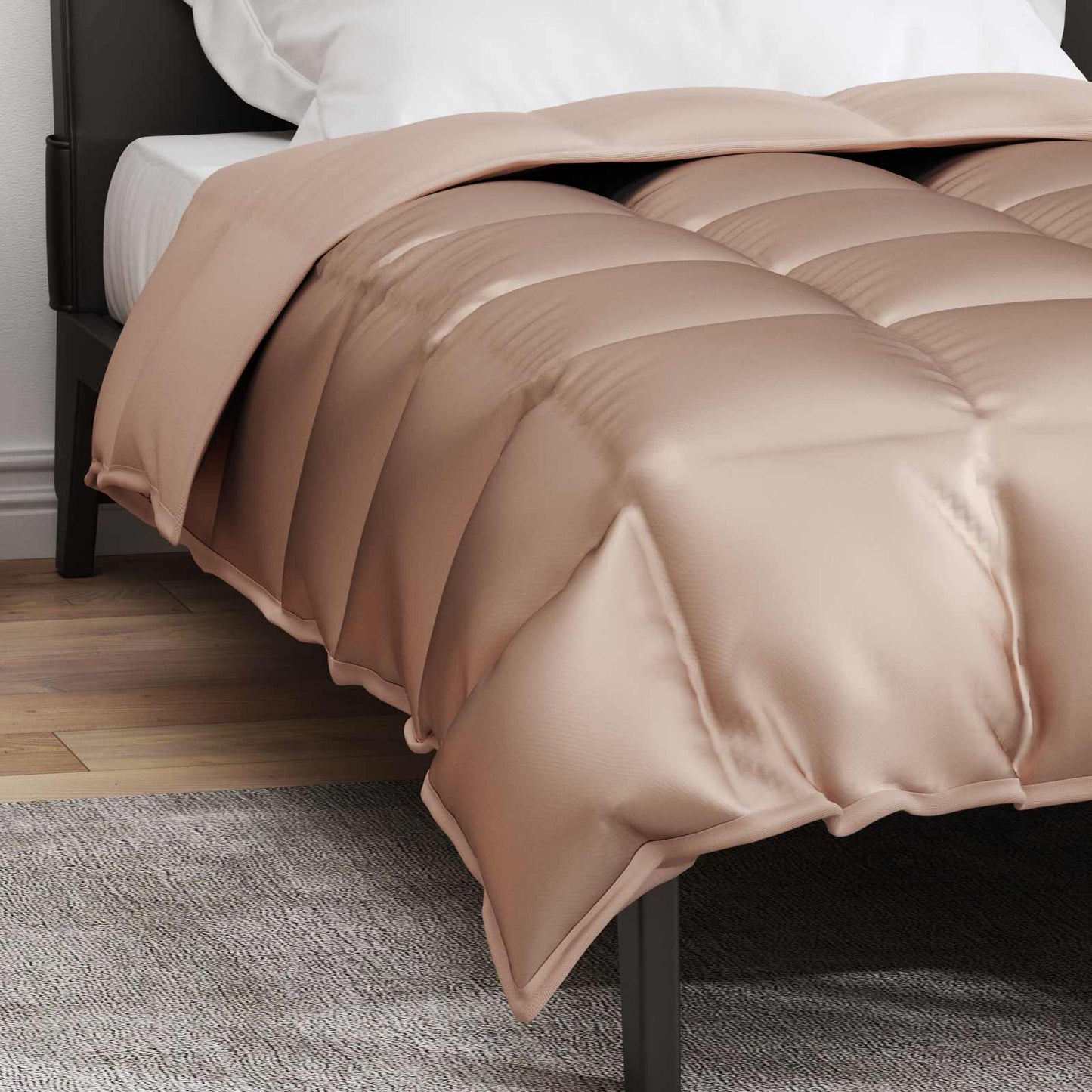 Winter Dekbed Goud 135 x 200 cm Satijn en Microfiber is nu te koop bij PeponiXL, paradijselijk wonen!