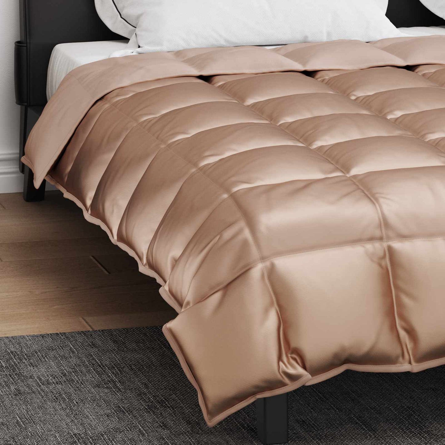Winter Dekbed Goud 220 x 240 cm Satijn en Microfiber is nu te koop bij PeponiXL, paradijselijk wonen!