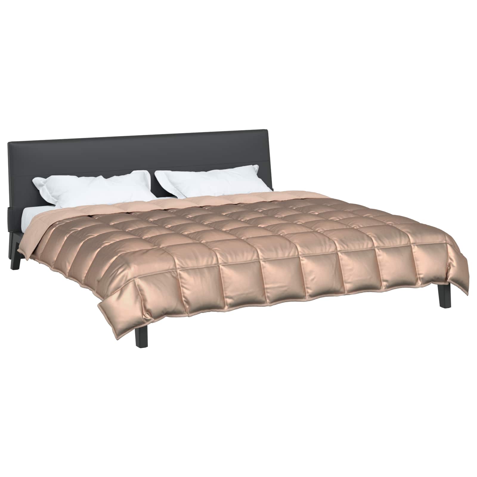 Winter Dekbed Goud 220 x 260 cm Satijn en Microfiber is nu te koop bij PeponiXL, paradijselijk wonen!