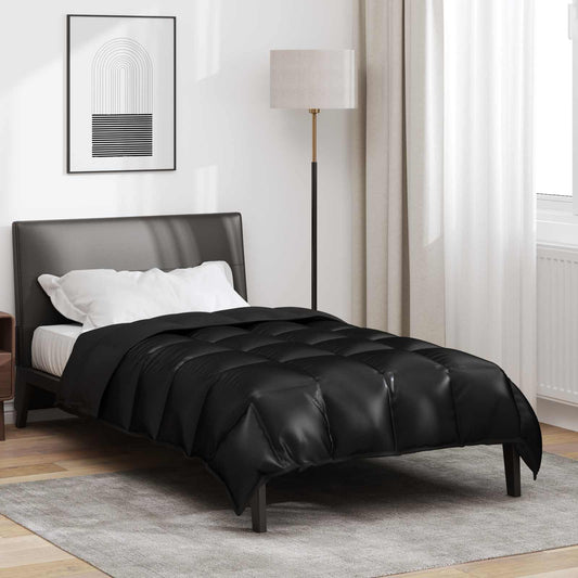 Winter Dekbed Zwart 155 x 220 cm Satijn en Microfiber is nu te koop bij PeponiXL, paradijselijk wonen!