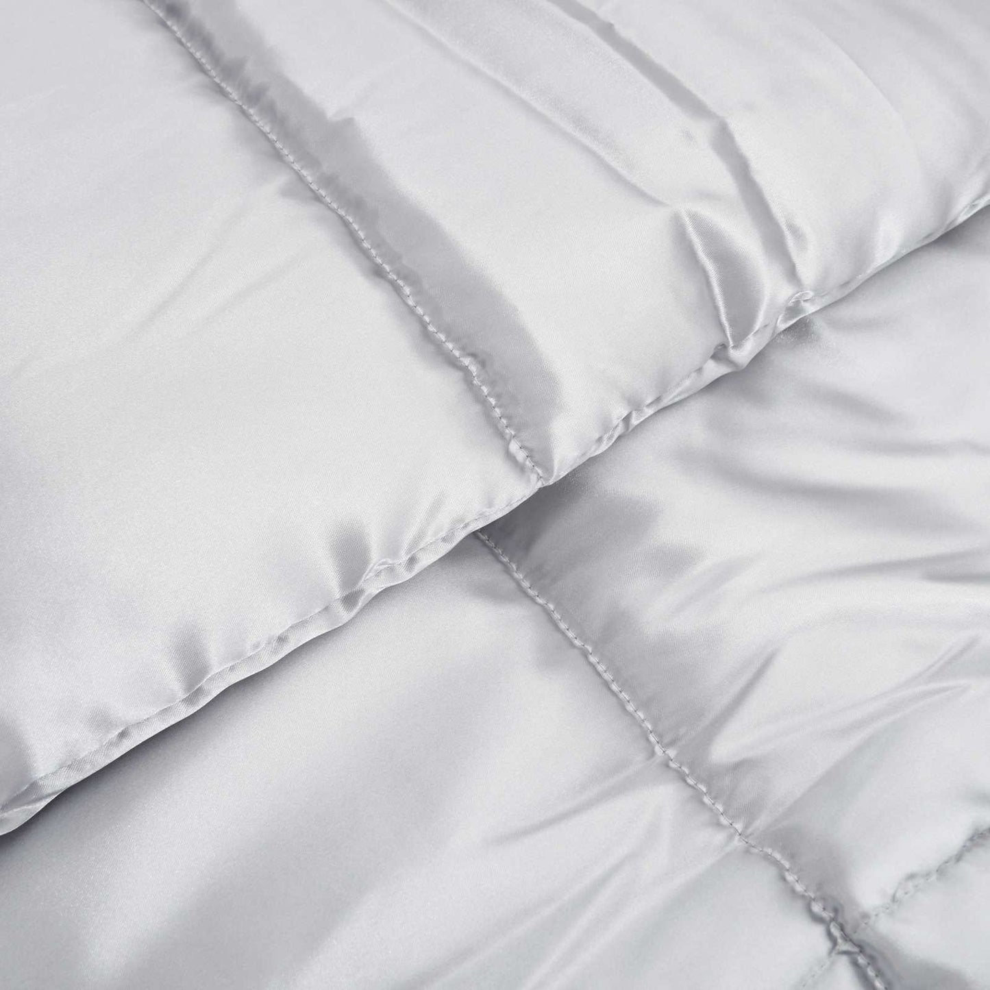Winter Dekbed Zilver 135 x 200 cm Satijn en Microfiber is nu te koop bij PeponiXL, paradijselijk wonen!