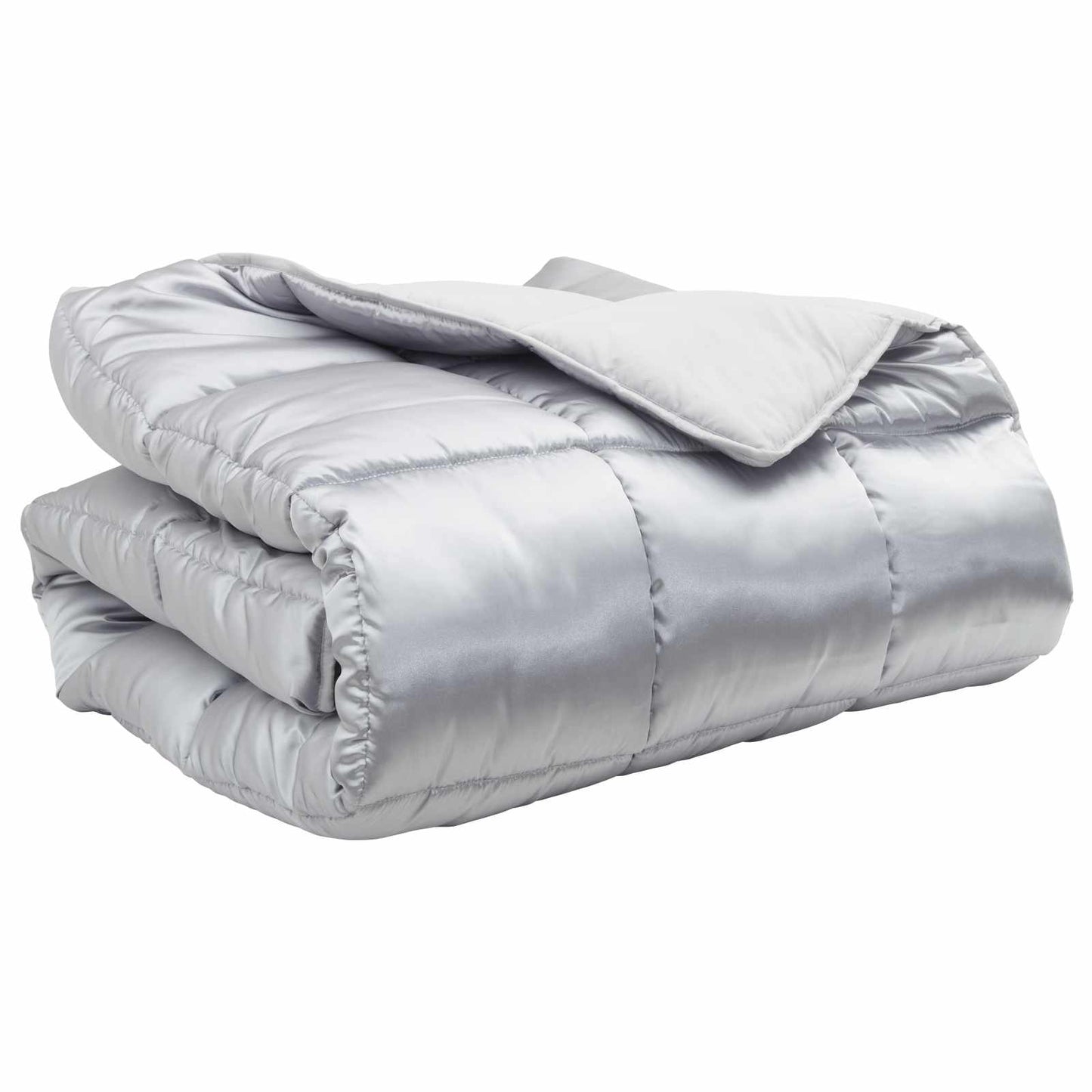 Winter Dekbed Zilver 200 x 240 cm Satijn en Microfiber is nu te koop bij PeponiXL, paradijselijk wonen!