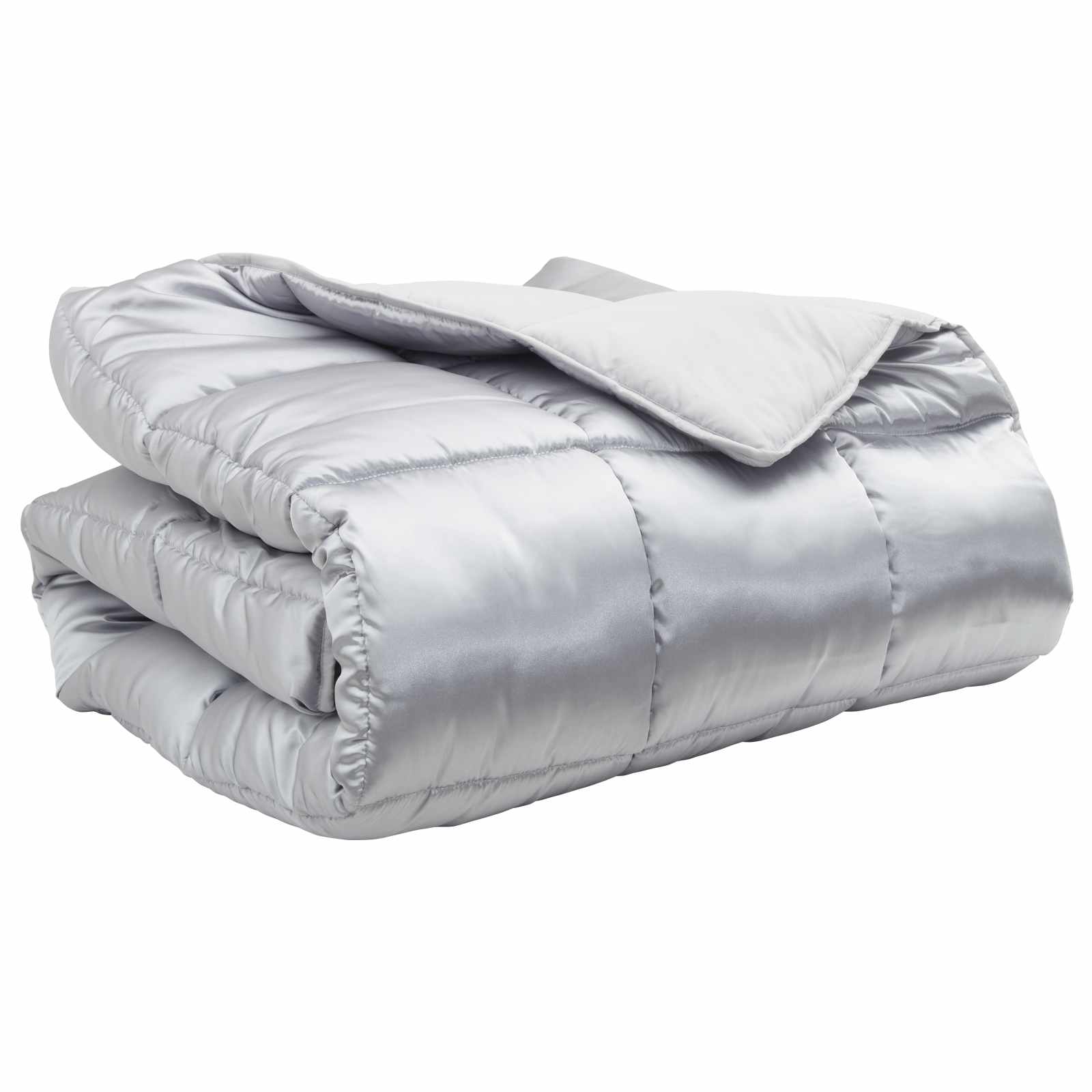 Winter Dekbed Zilver 200 x 240 cm Satijn en Microfiber is nu te koop bij PeponiXL, paradijselijk wonen!