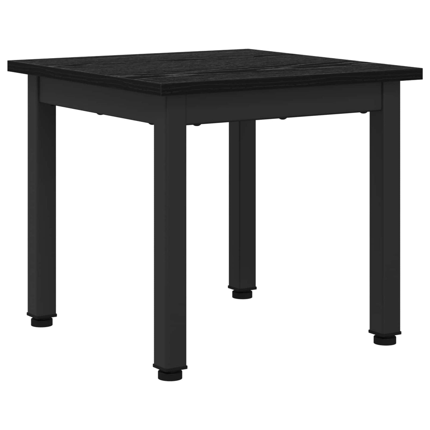 Salontafel Zwart Eiken 40 x 40 x 36 cm Bewerkt hout is nu te koop bij PeponiXL, paradijselijk wonen!