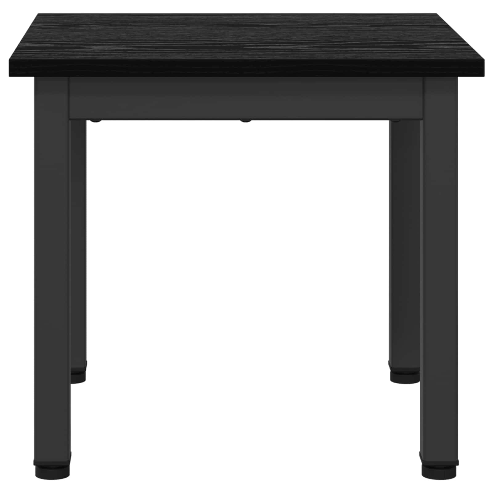 Salontafel Zwart Eiken 40 x 40 x 36 cm Bewerkt hout is nu te koop bij PeponiXL, paradijselijk wonen!