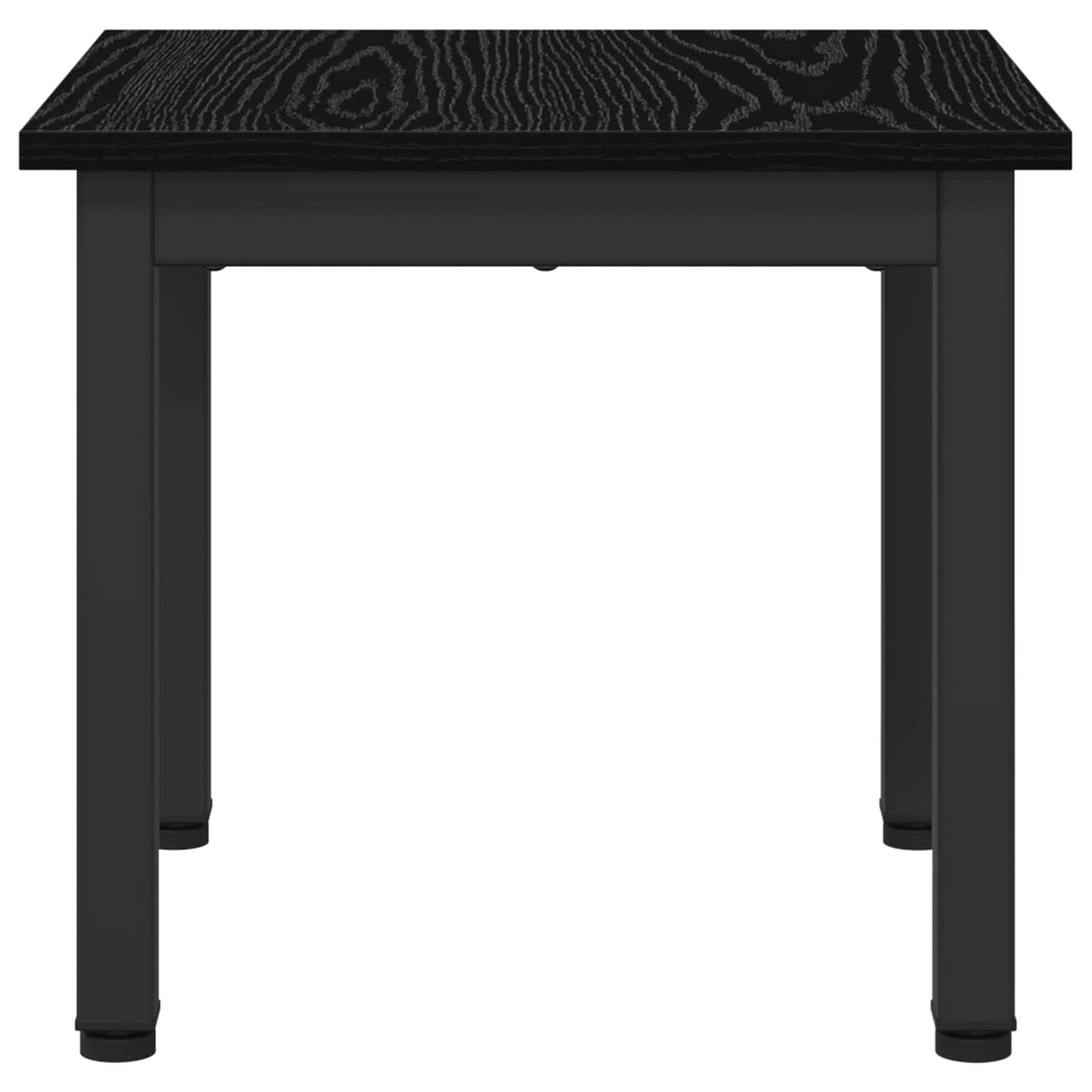 Salontafel Zwart Eiken 40 x 40 x 36 cm Bewerkt hout is nu te koop bij PeponiXL, paradijselijk wonen!