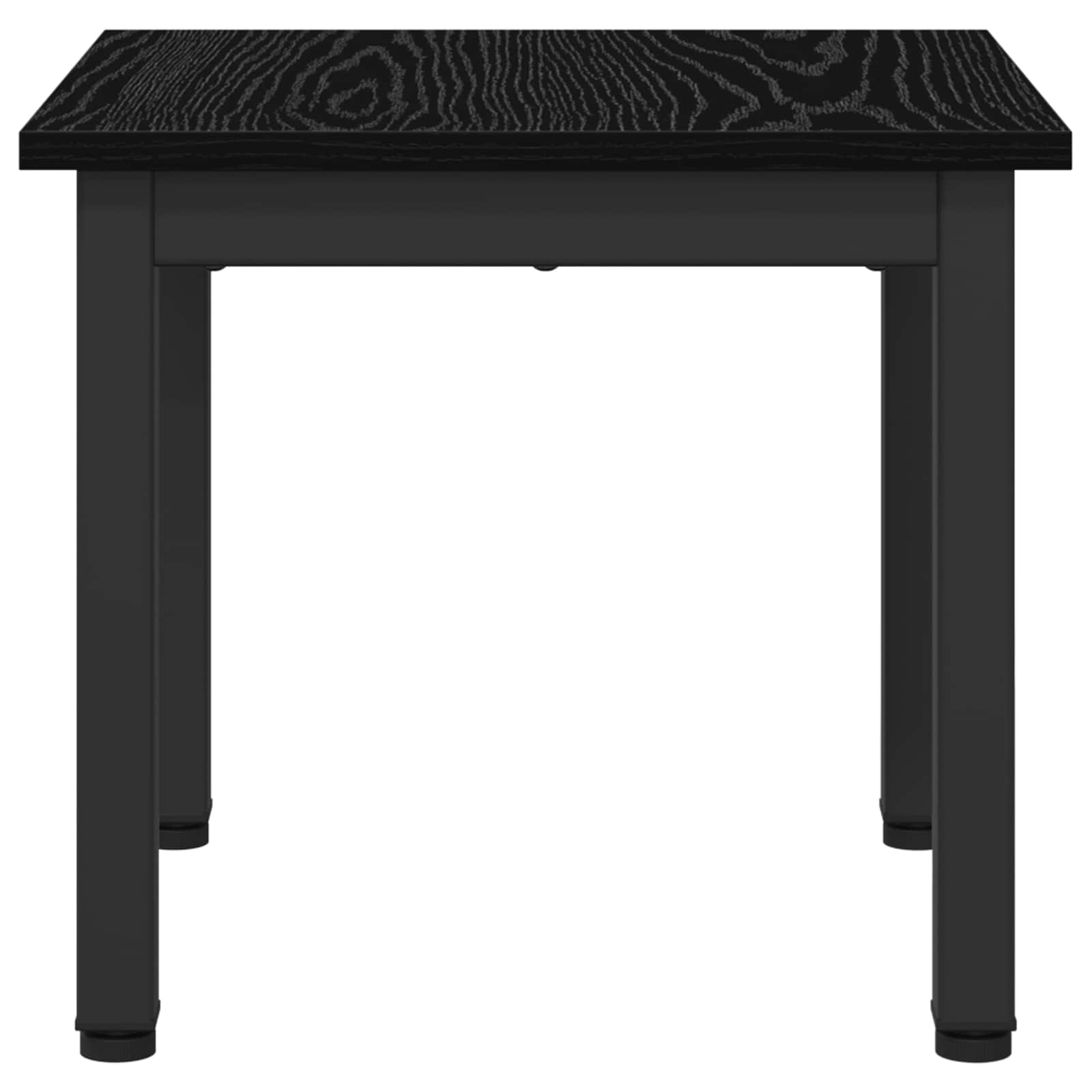 Salontafel Zwart Eiken 40 x 40 x 36 cm Bewerkt hout is nu te koop bij PeponiXL, paradijselijk wonen!