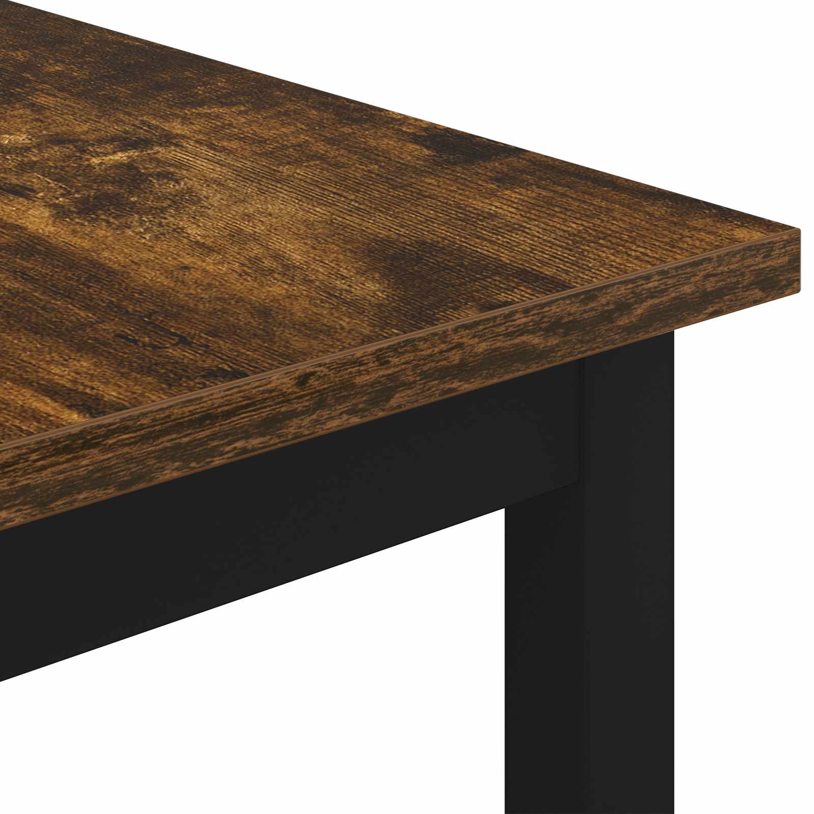 Salontafel Rook Eik 40 x 40 x 36 cm Bewerkt hout is nu te koop bij PeponiXL, paradijselijk wonen!