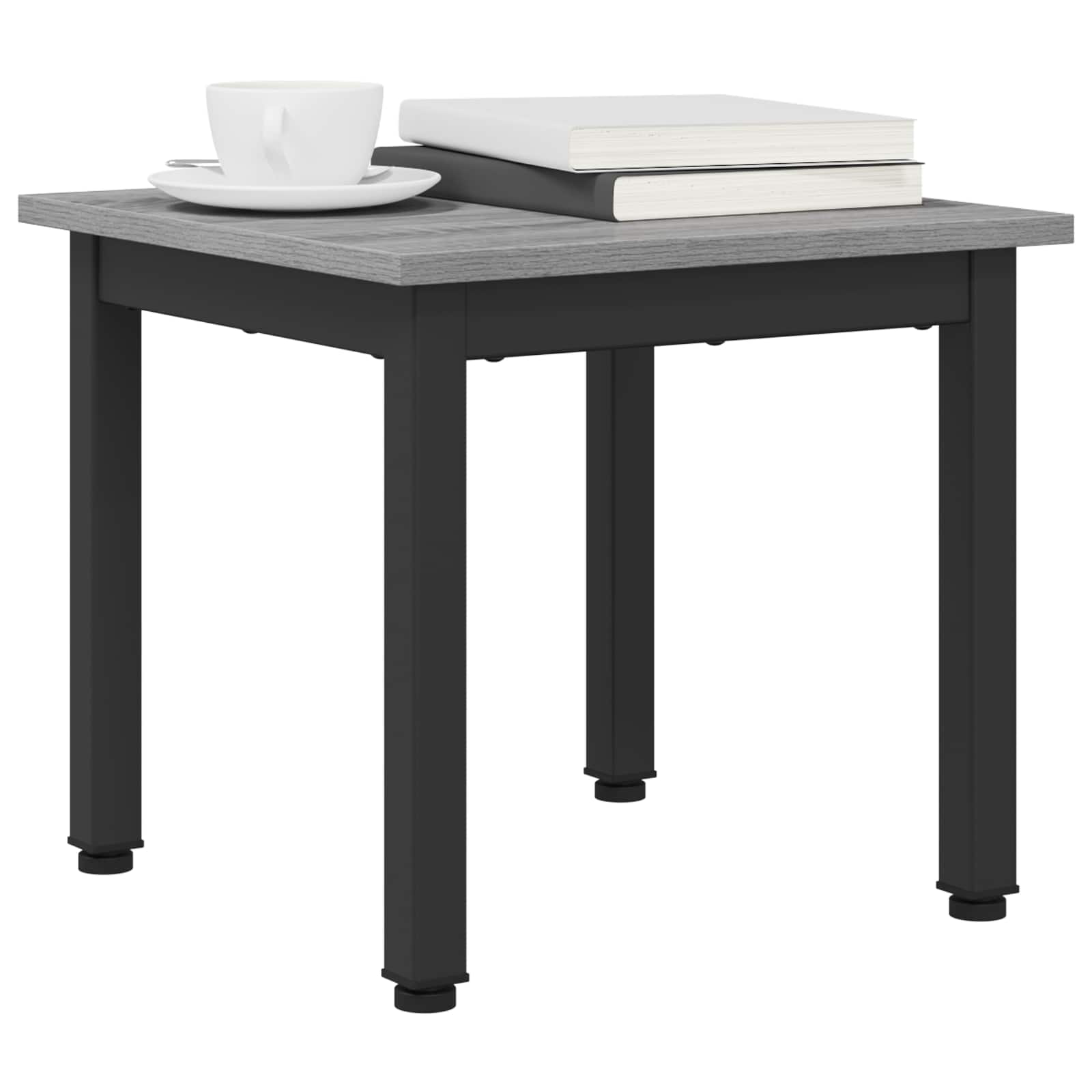 Salontafel Grijs Sonoma 40 x 40 x 36 cm Bewerkt hout is nu te koop bij PeponiXL, paradijselijk wonen!
