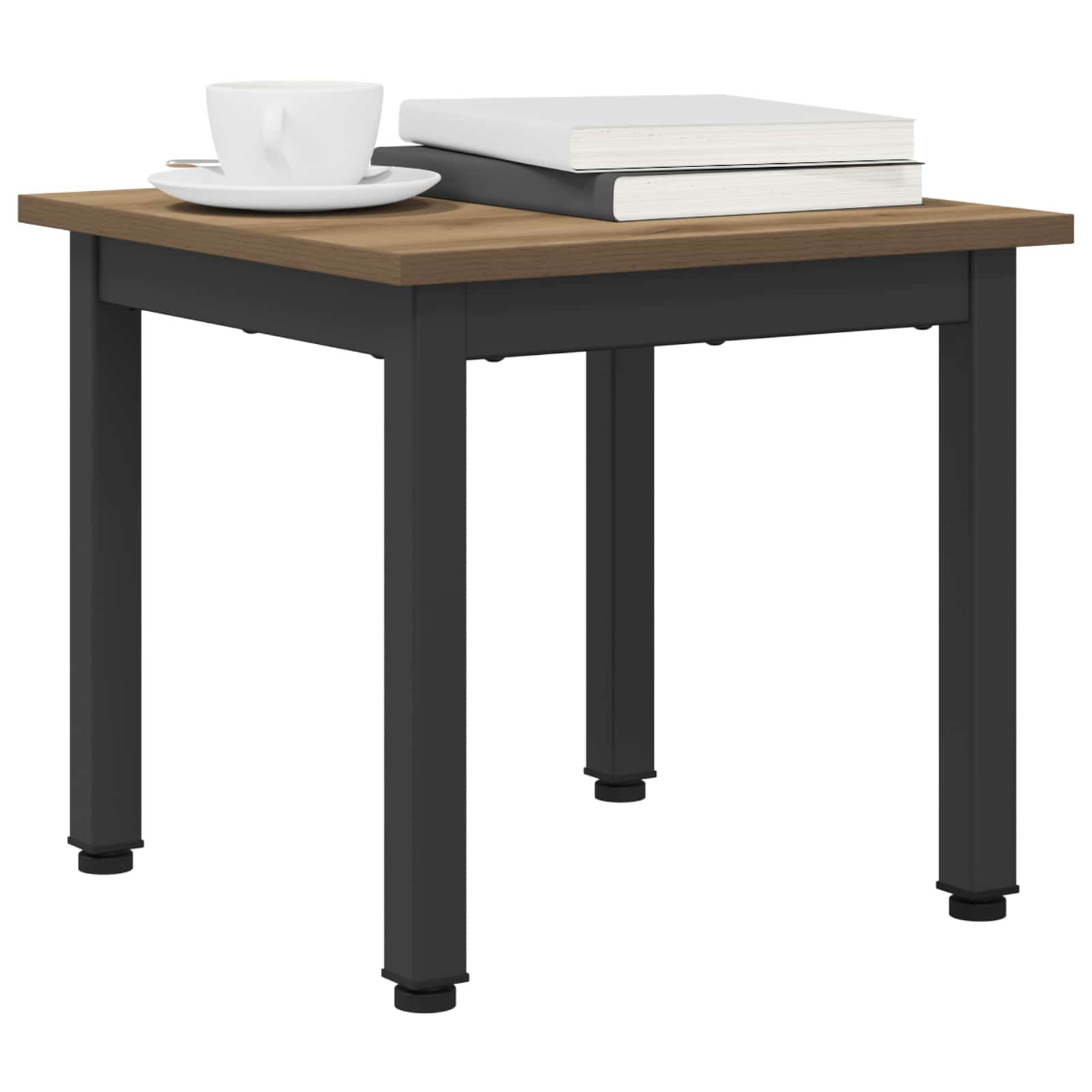 Salontafel Ambachtelijk eiken 40 x 40 x 36 cm Bewerkt hout is nu te koop bij PeponiXL, paradijselijk wonen!