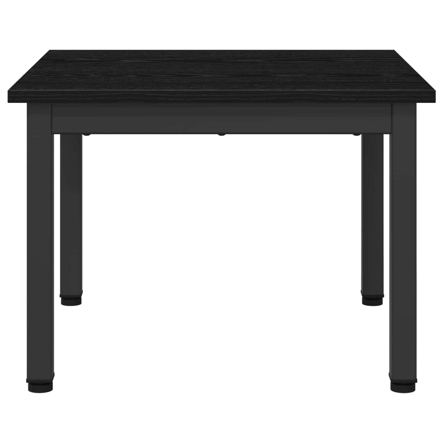 Salontafel Zwart Eiken 50 x 50 x 36 cm Bewerkt hout is nu te koop bij PeponiXL, paradijselijk wonen!