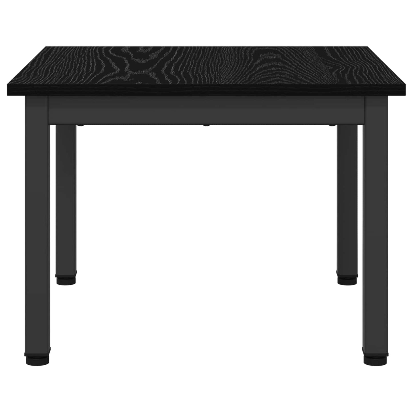 Salontafel Zwart Eiken 50 x 50 x 36 cm Bewerkt hout is nu te koop bij PeponiXL, paradijselijk wonen!
