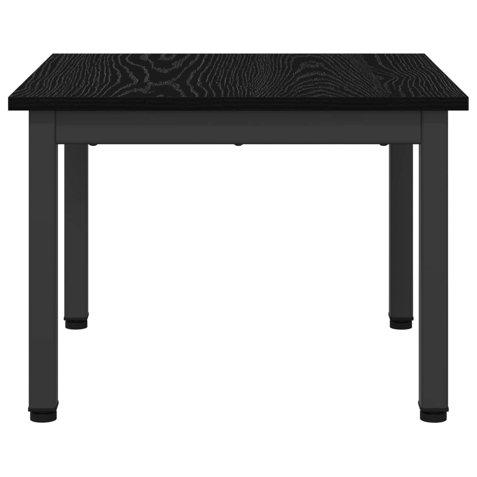 Salontafel Zwart Eiken 50 x 50 x 36 cm Bewerkt hout is nu te koop bij PeponiXL, paradijselijk wonen!