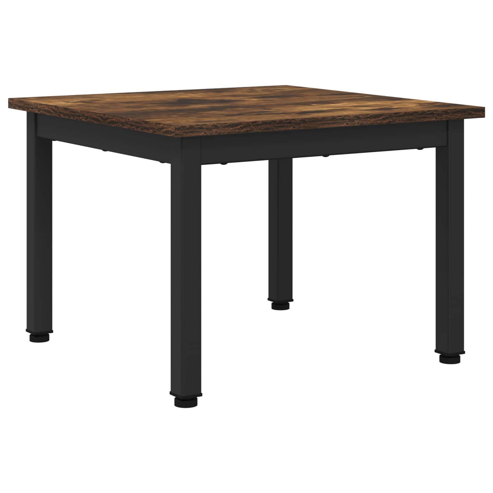 Salontafel Rook Eik 50 x 50 x 36 cm Bewerkt hout is nu te koop bij PeponiXL, paradijselijk wonen!