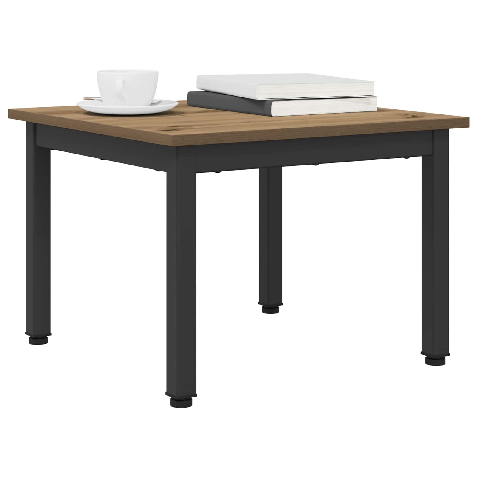 Salontafel Ambachtelijk eiken 50 x 50 x 36 cm Bewerkt hout is nu te koop bij PeponiXL, paradijselijk wonen!