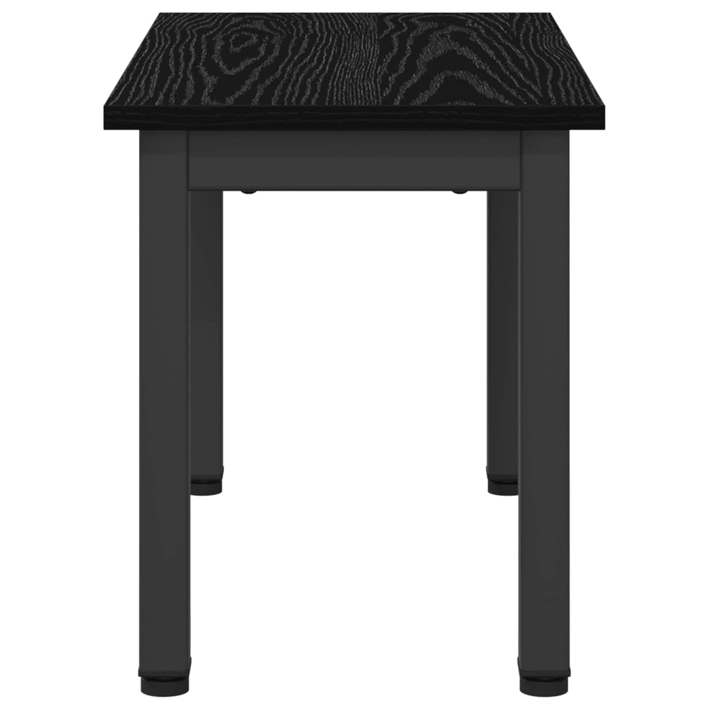 Salontafel Zwart Eiken 60 x 30 x 36 cm Bewerkt hout is nu te koop bij PeponiXL, paradijselijk wonen!