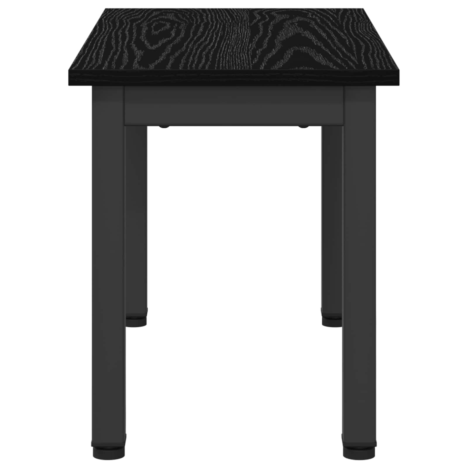 Salontafel Zwart Eiken 60 x 30 x 36 cm Bewerkt hout is nu te koop bij PeponiXL, paradijselijk wonen!