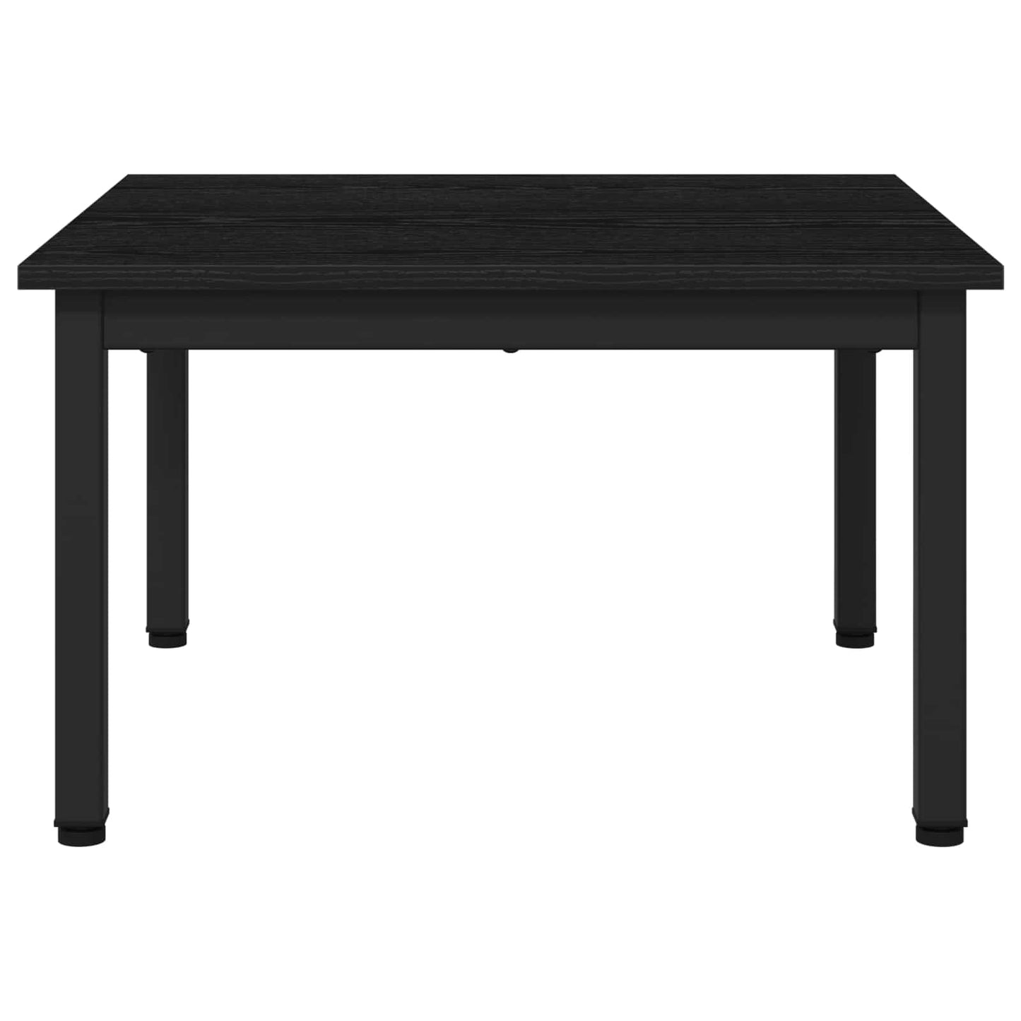 Salontafel Zwart Eiken 60 x 60 x 36 cm Bewerkt hout is nu te koop bij PeponiXL, paradijselijk wonen!