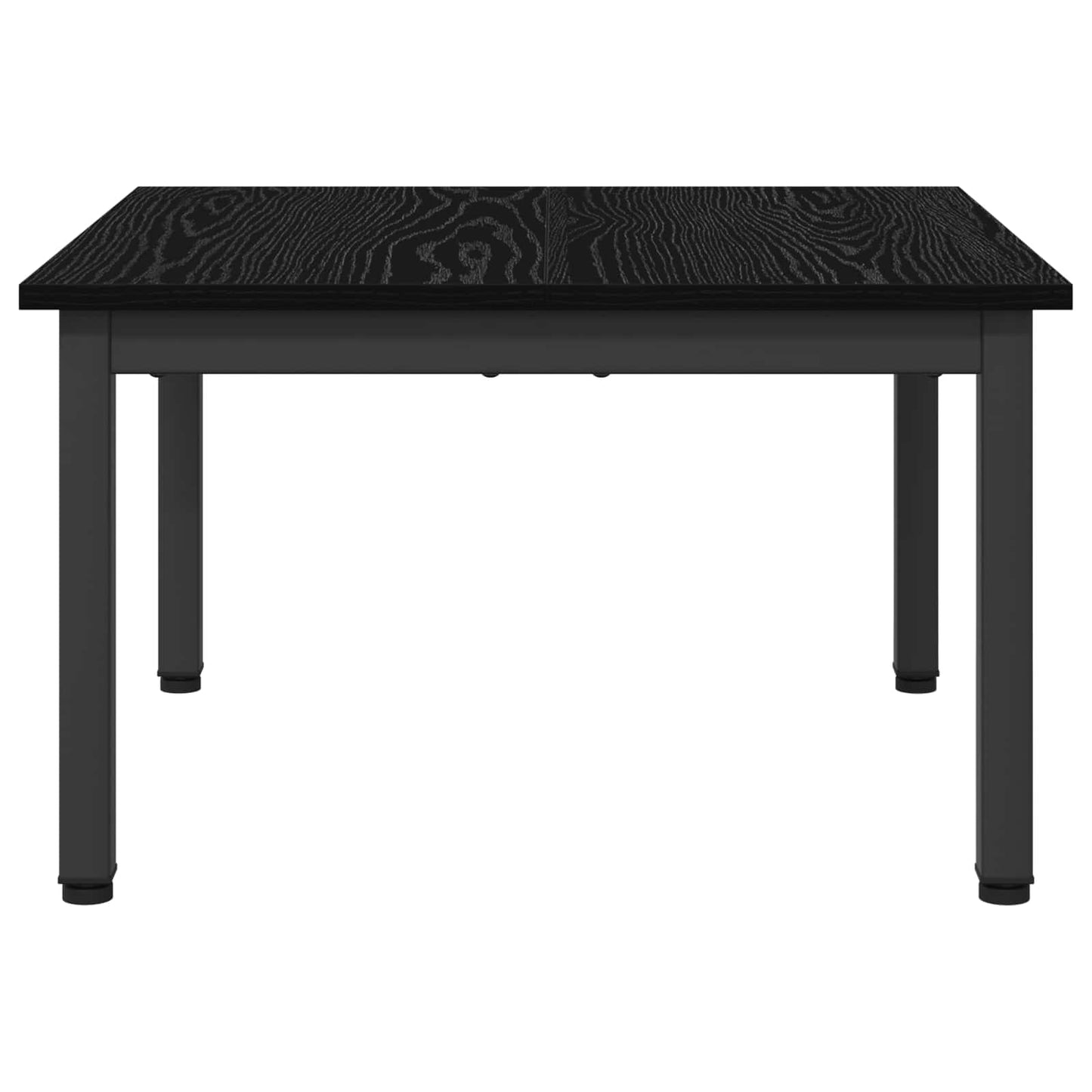 Salontafel Zwart Eiken 60 x 60 x 36 cm Bewerkt hout is nu te koop bij PeponiXL, paradijselijk wonen!