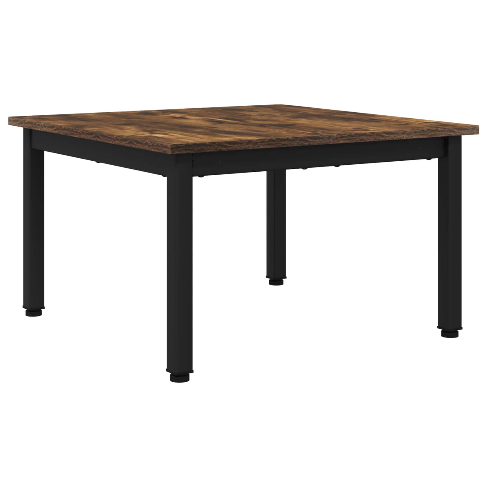 Salontafel Rook Eik 60 x 60 x 36 cm Bewerkt hout is nu te koop bij PeponiXL, paradijselijk wonen!
