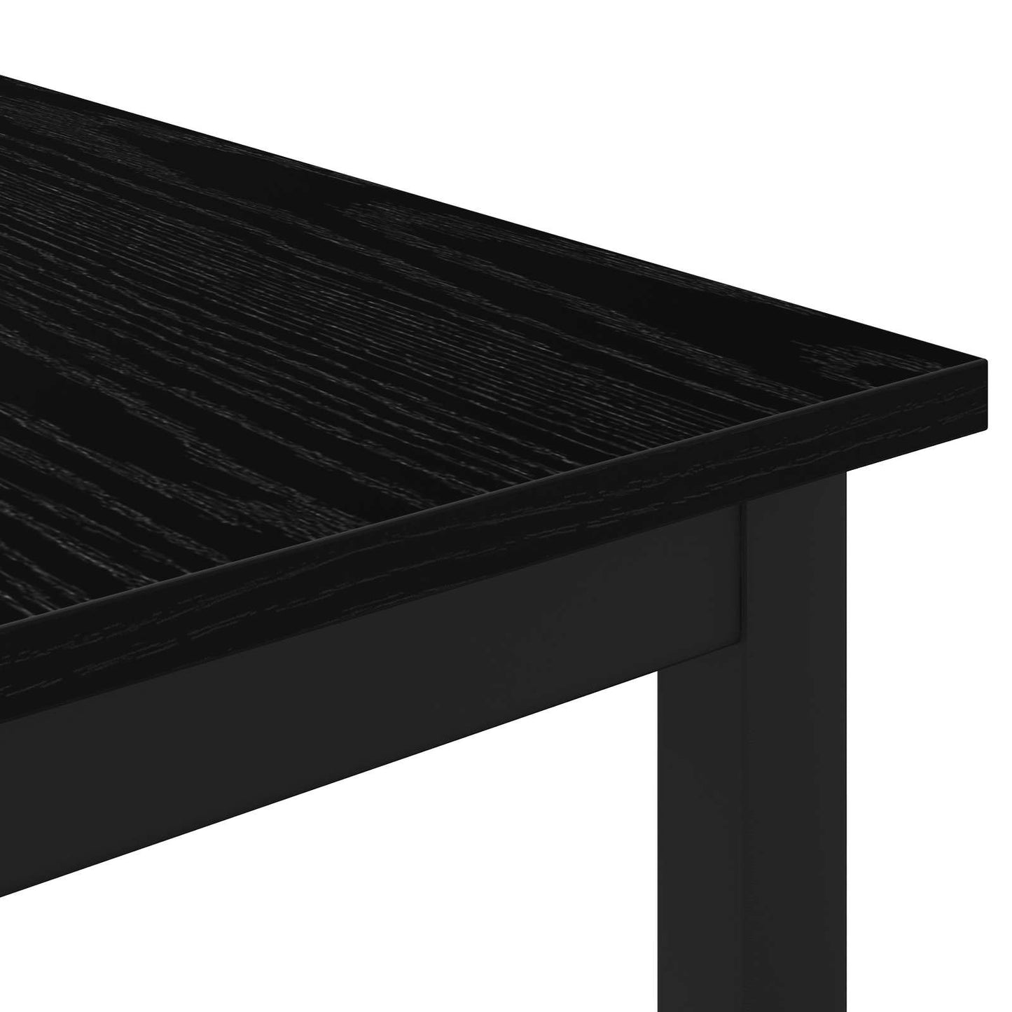 Salontafel Zwart Eiken 60 x 50 x 36 cm Bewerkt hout is nu te koop bij PeponiXL, paradijselijk wonen!