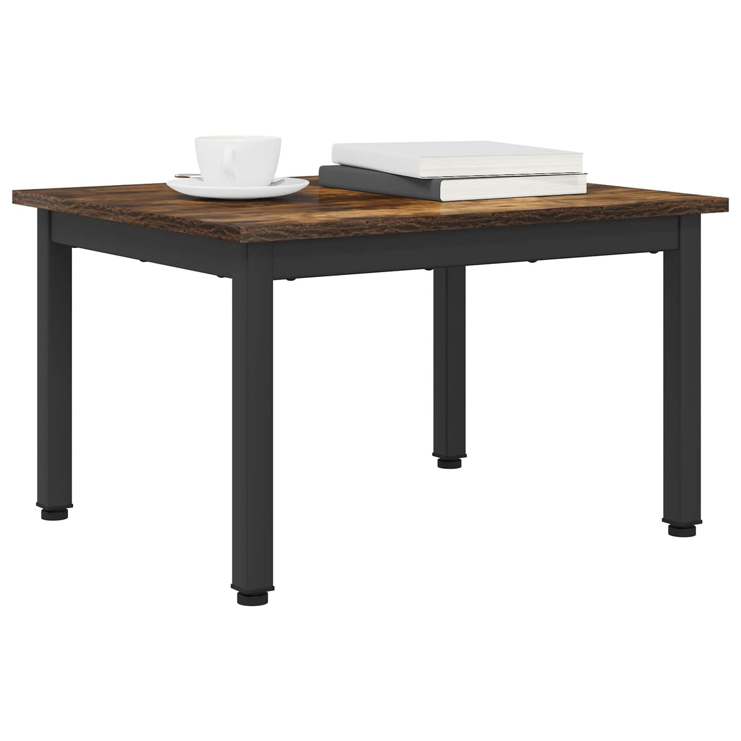 Salontafel Rook Eik 60 x 50 x 36 cm Bewerkt hout is nu te koop bij PeponiXL, paradijselijk wonen!