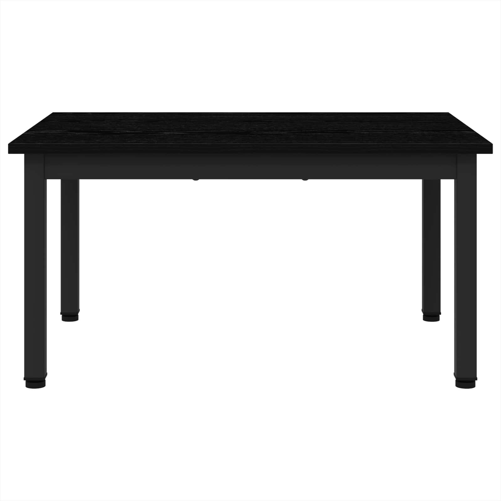 Salontafel Zwart Eiken 70 x 50 x 36 cm Bewerkt hout is nu te koop bij PeponiXL, paradijselijk wonen!
