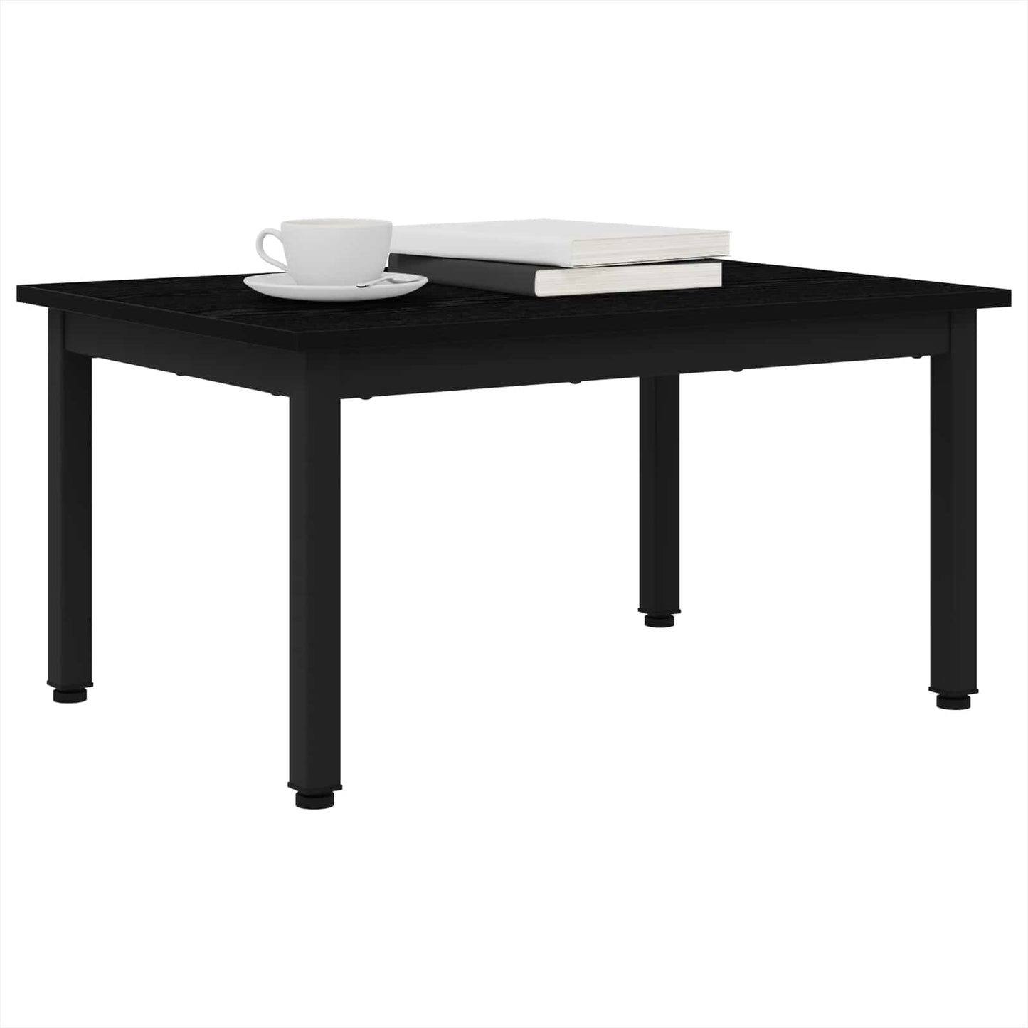 Salontafel Zwart Eiken 70 x 50 x 36 cm Bewerkt hout is nu te koop bij PeponiXL, paradijselijk wonen!