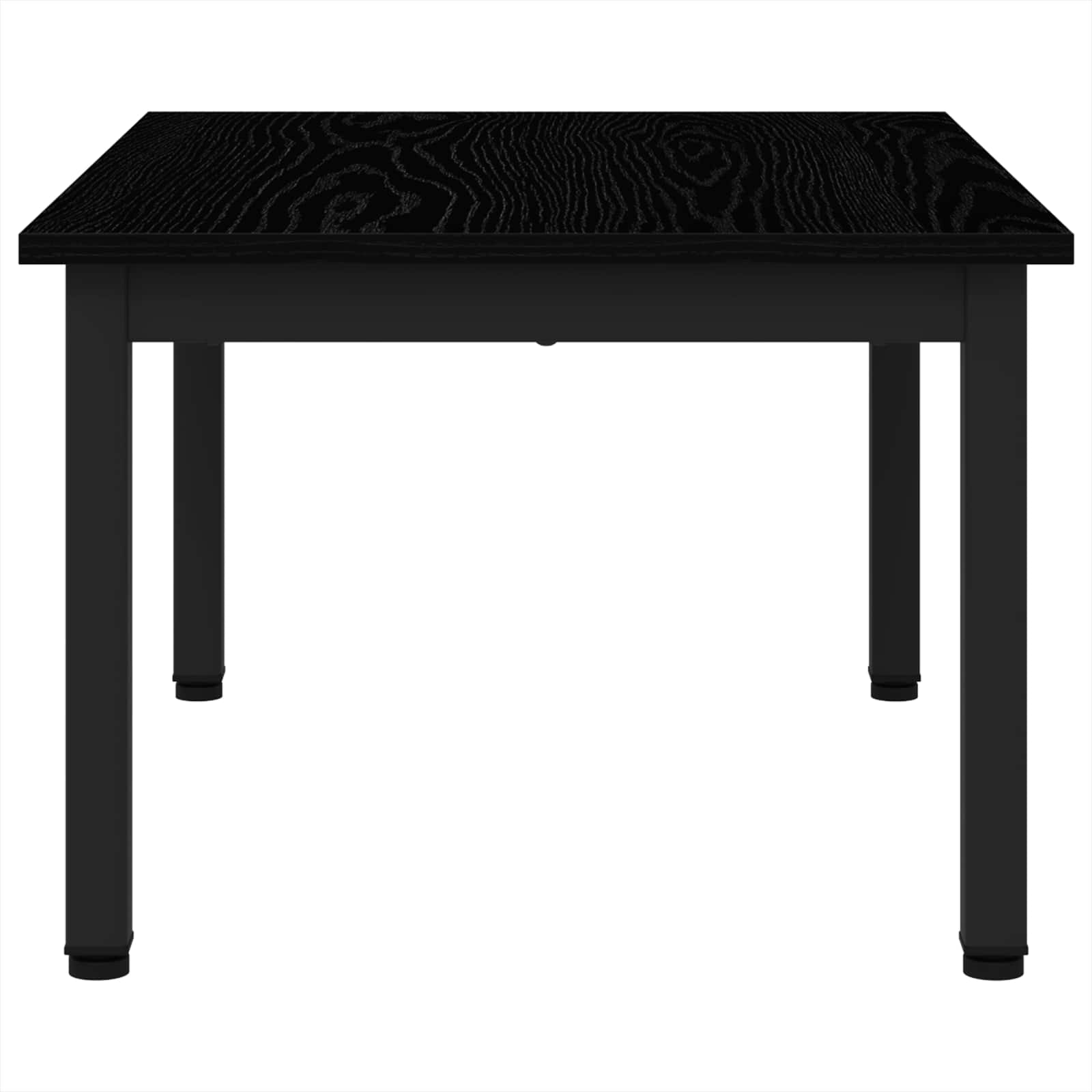 Salontafel Zwart Eiken 70 x 50 x 36 cm Bewerkt hout is nu te koop bij PeponiXL, paradijselijk wonen!
