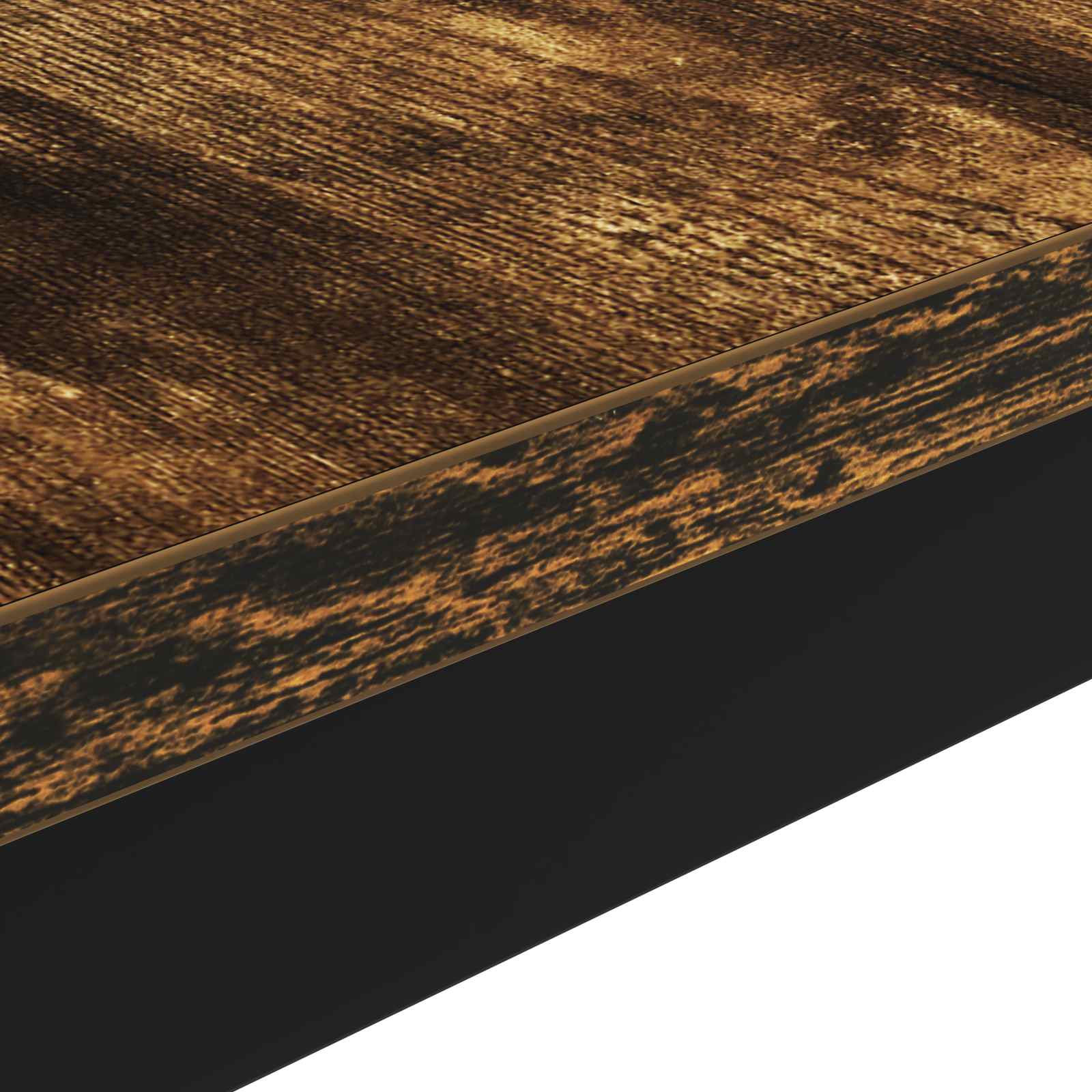 Salontafel Rook Eik 70 x 50 x 36 cm Bewerkt hout is nu te koop bij PeponiXL, paradijselijk wonen!