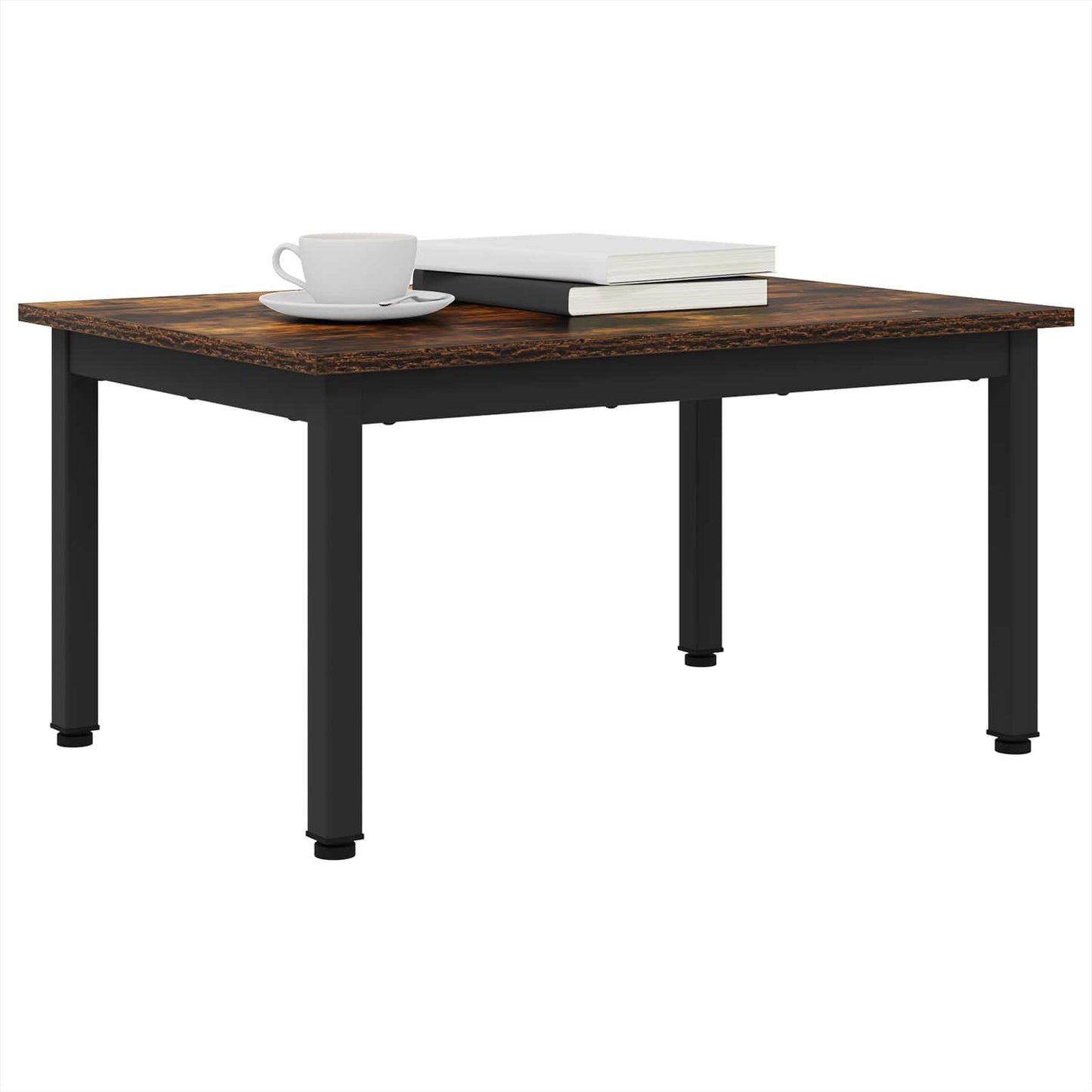 Salontafel Rook Eik 70 x 50 x 36 cm Bewerkt hout is nu te koop bij PeponiXL, paradijselijk wonen!